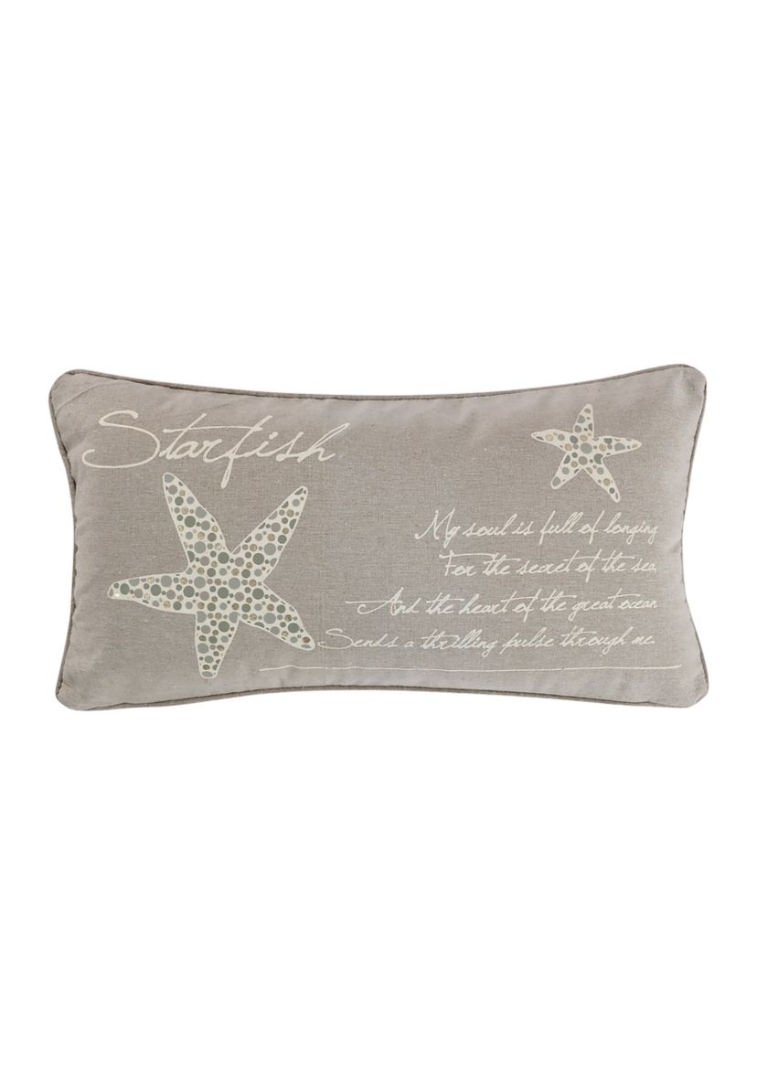 Kailua Starfish Script Pillow
