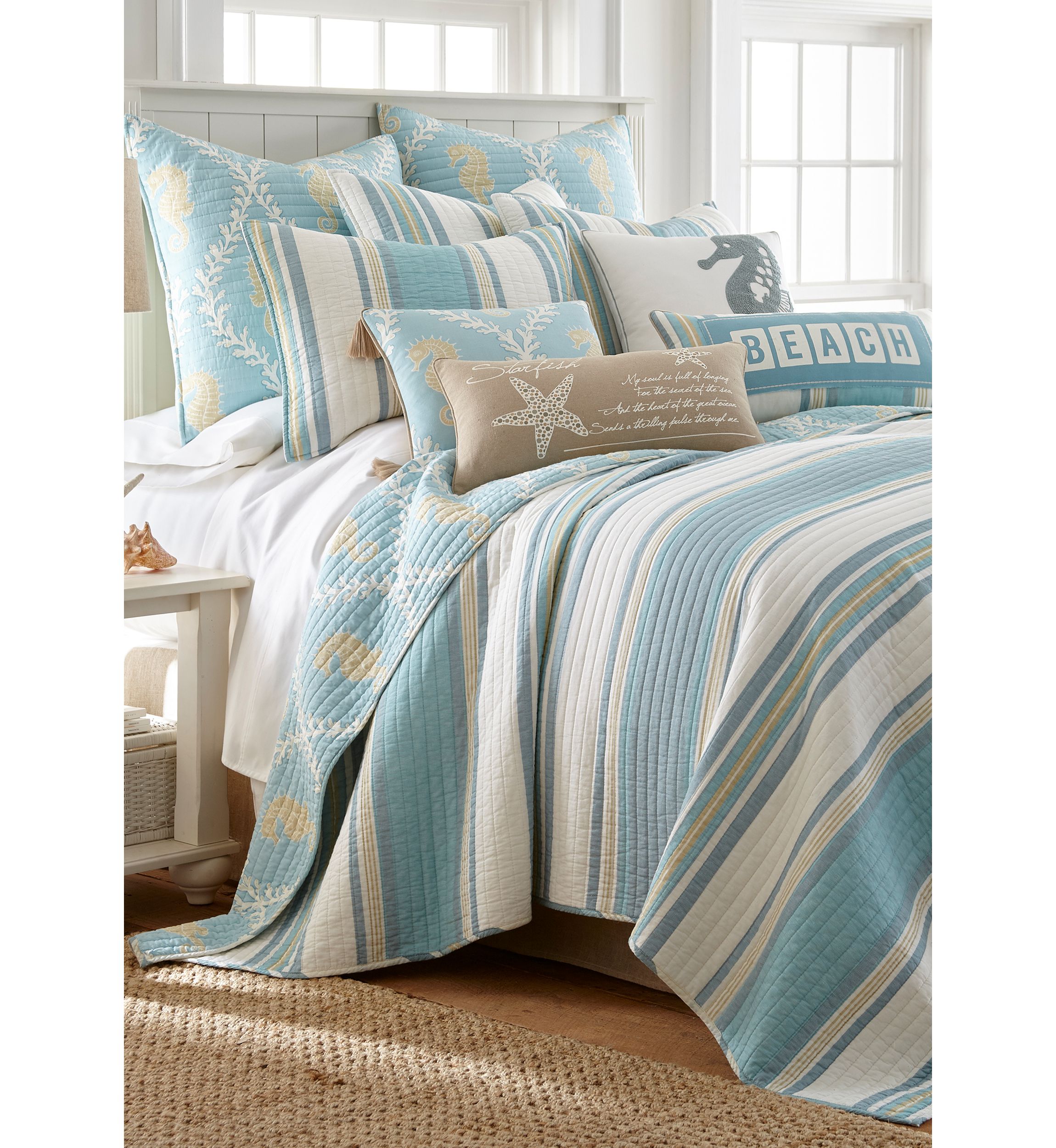 Kailua Quilted Tassel Pillow