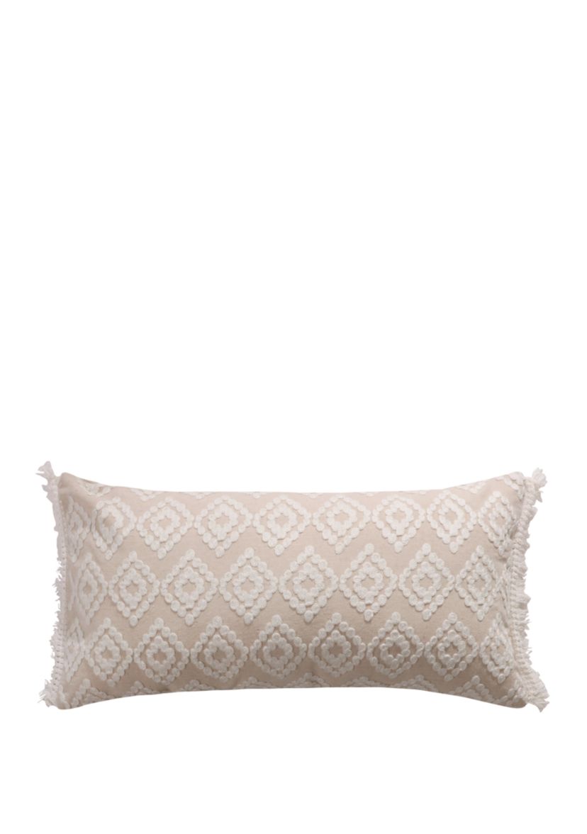 Addie Cream Diamond Pillow