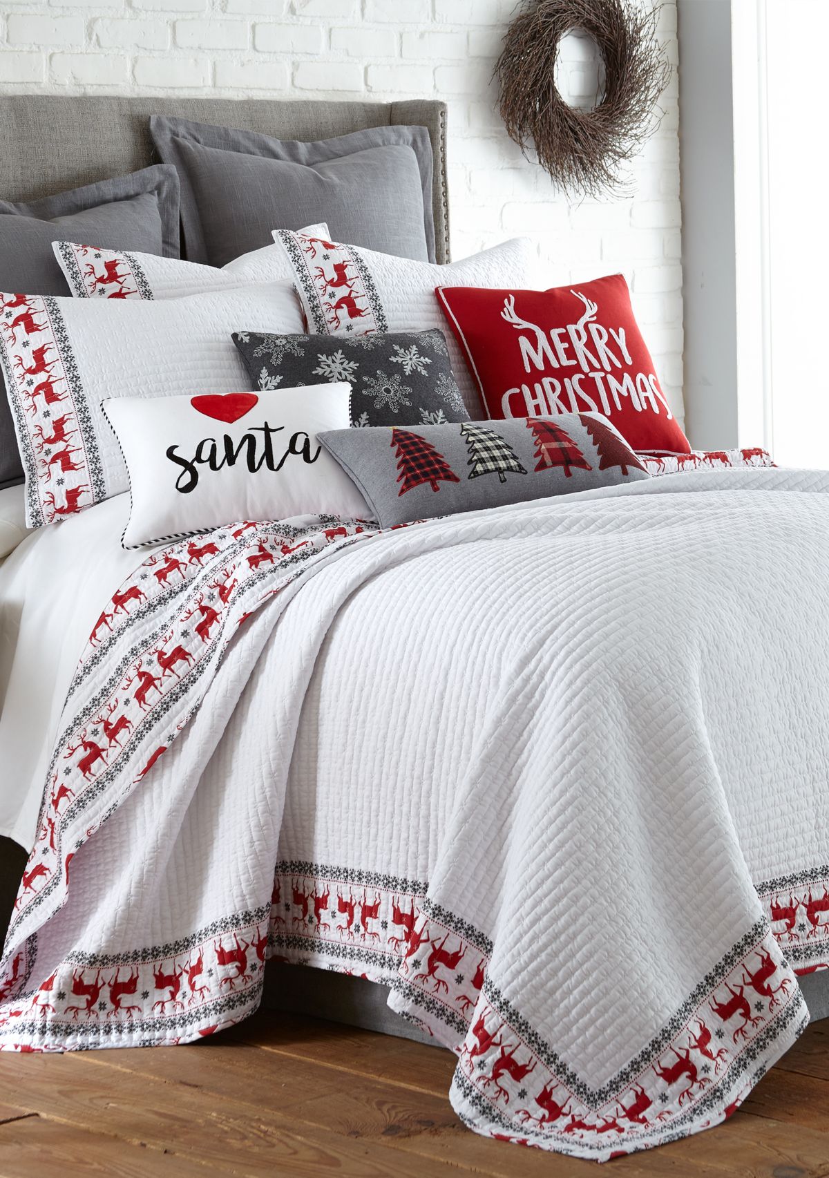 Rudolph Snowflake Pillow