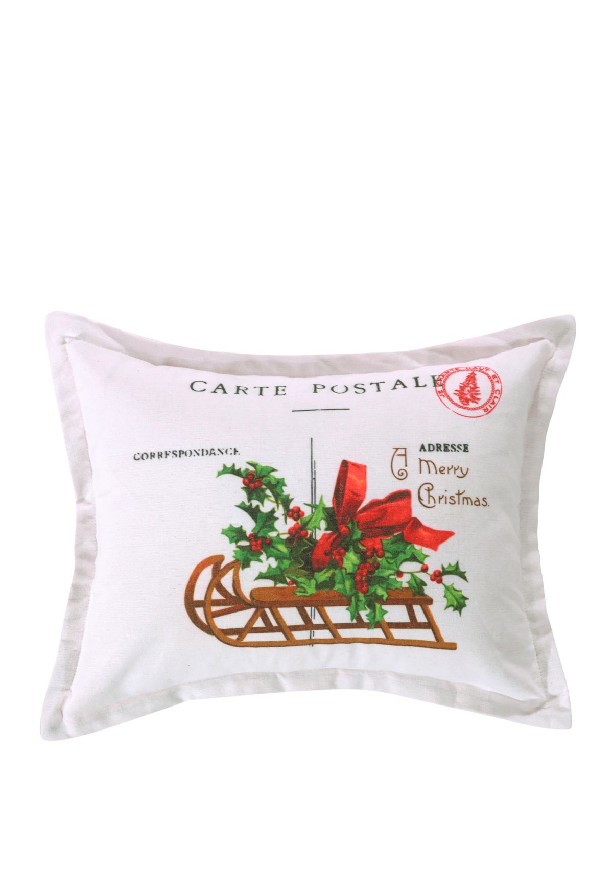 Yuletide Carte Postal Pillow