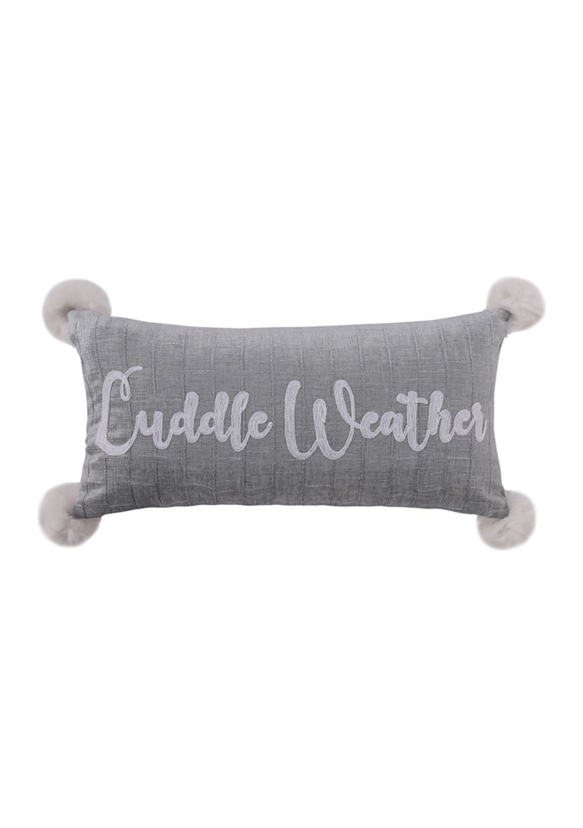 Winterland Cuddle Weather Pillow 12 in x 24 in
