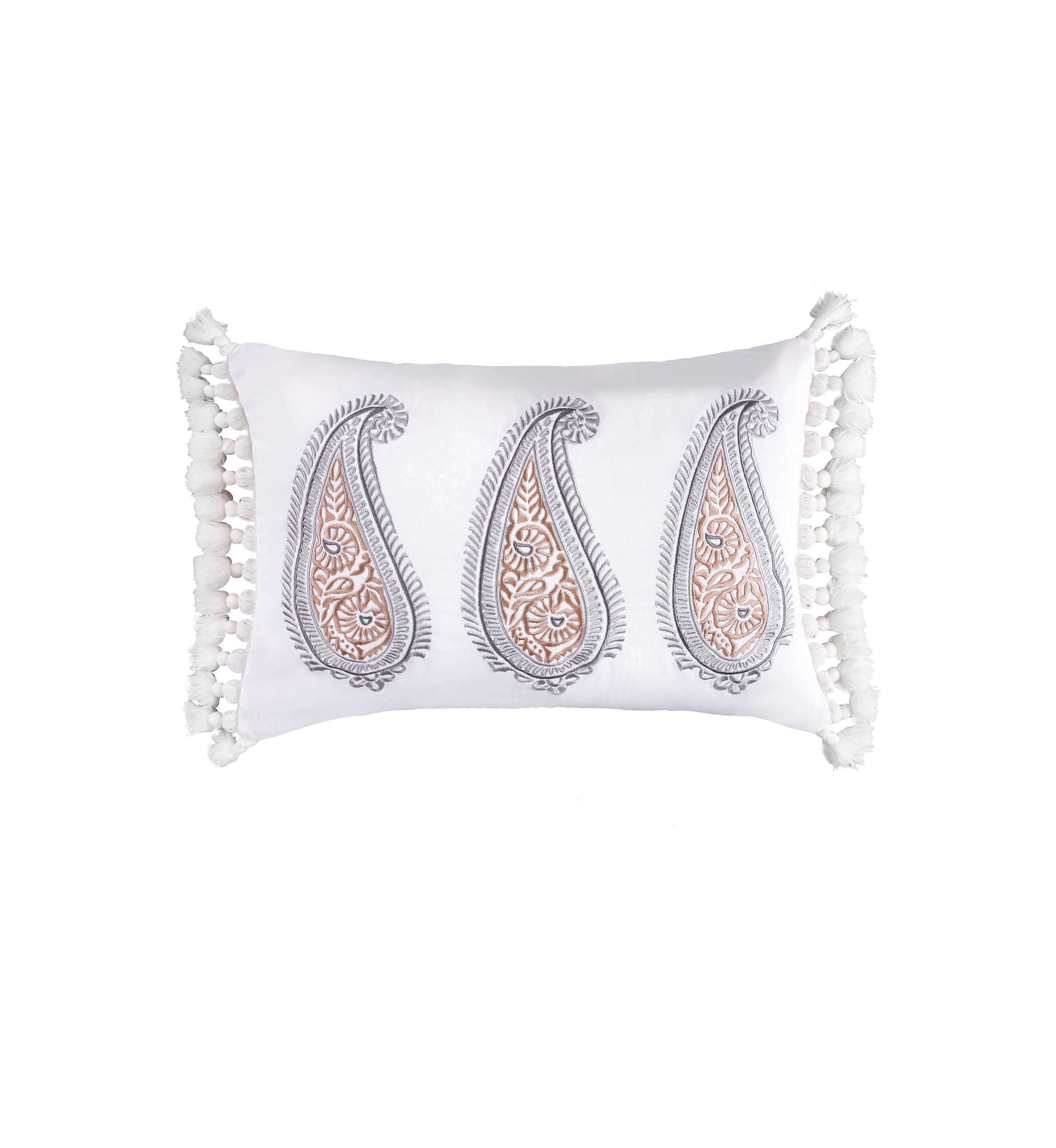 Tamsin Gray Flower Pillow