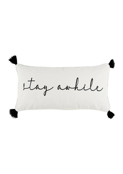 Levtex Home Caden Stay A while Pillow