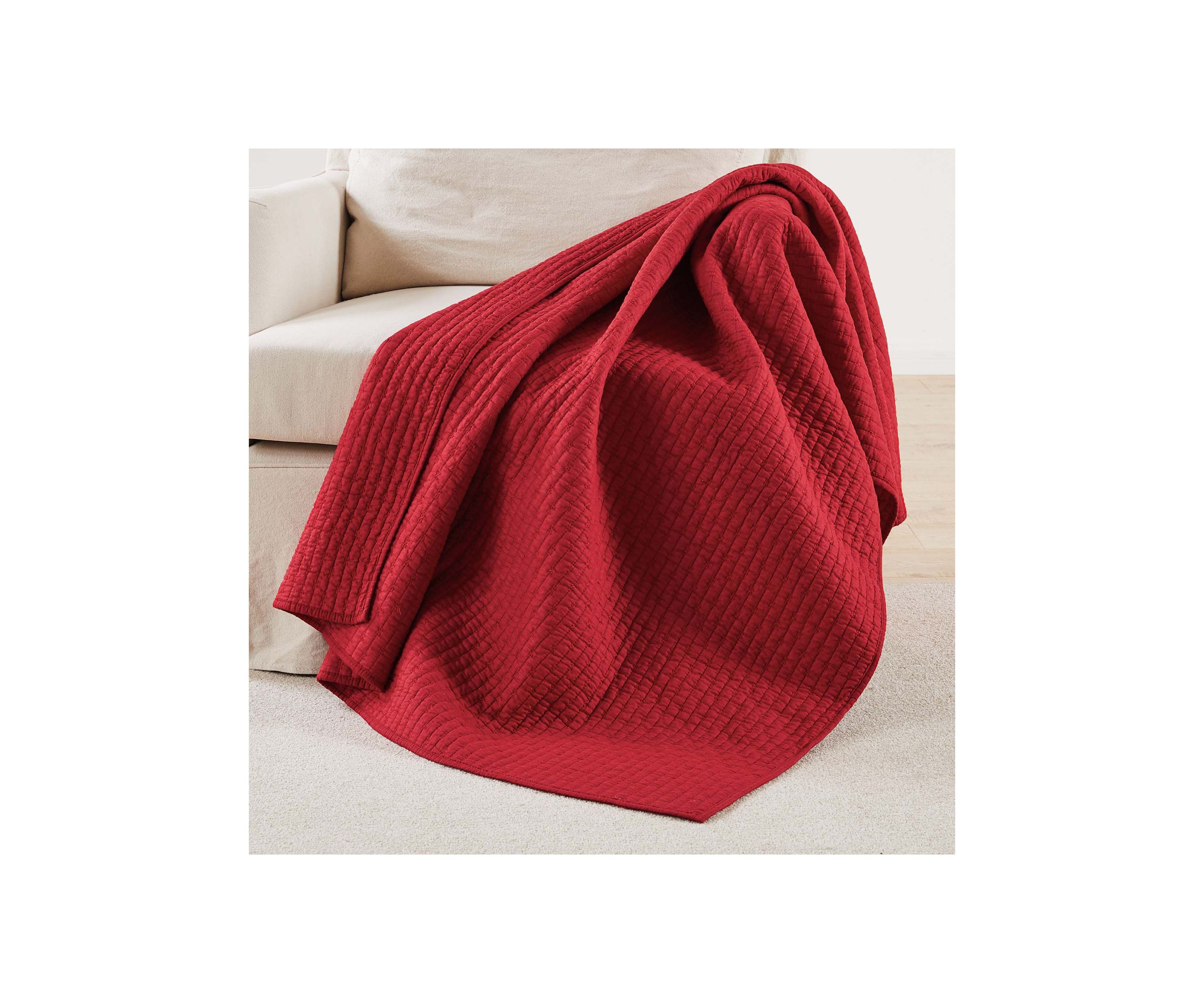 Cross Stitch Quilted Throw