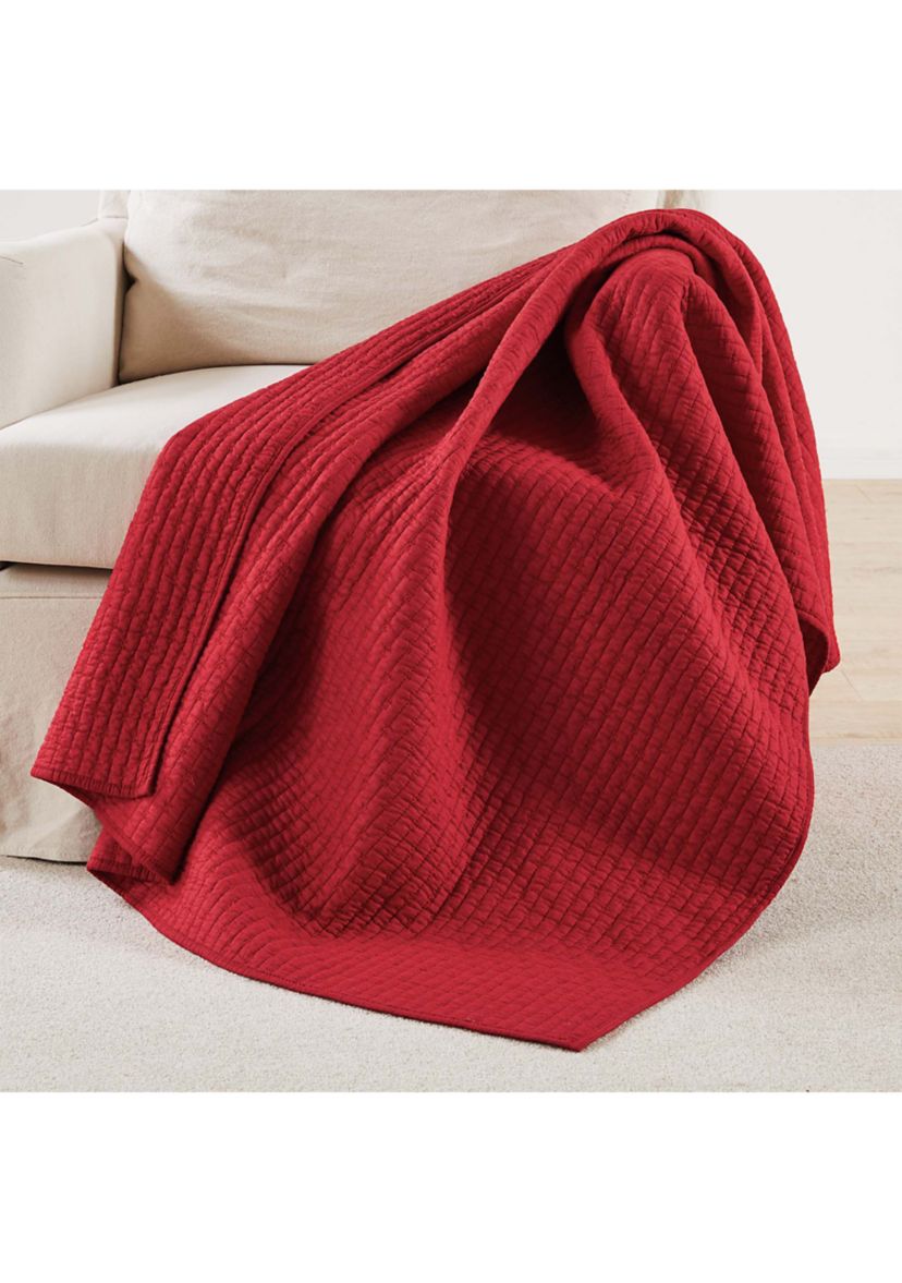 Cross Stitch Quilted Throw