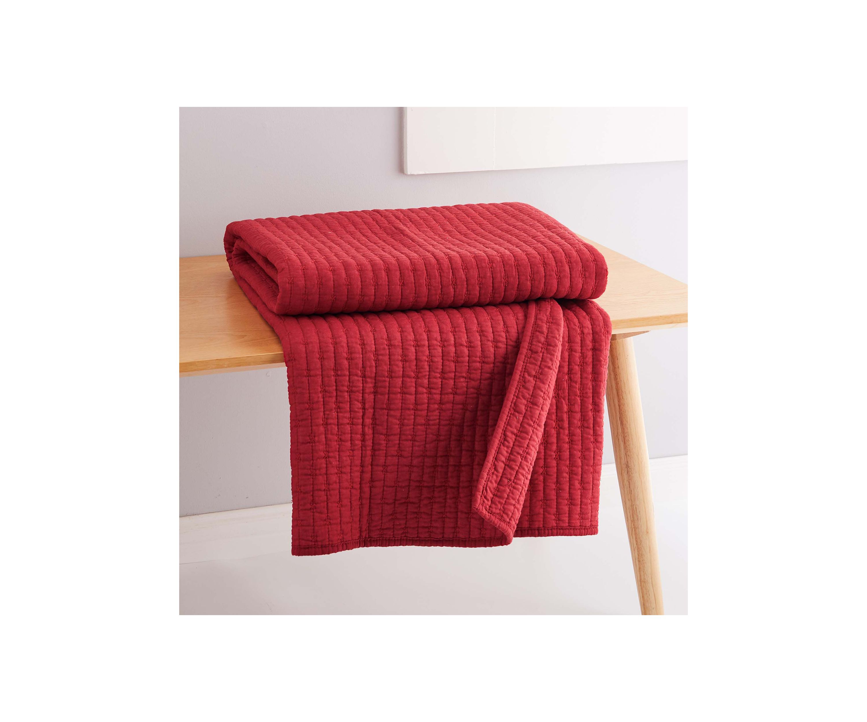 Cross Stitch Quilted Throw