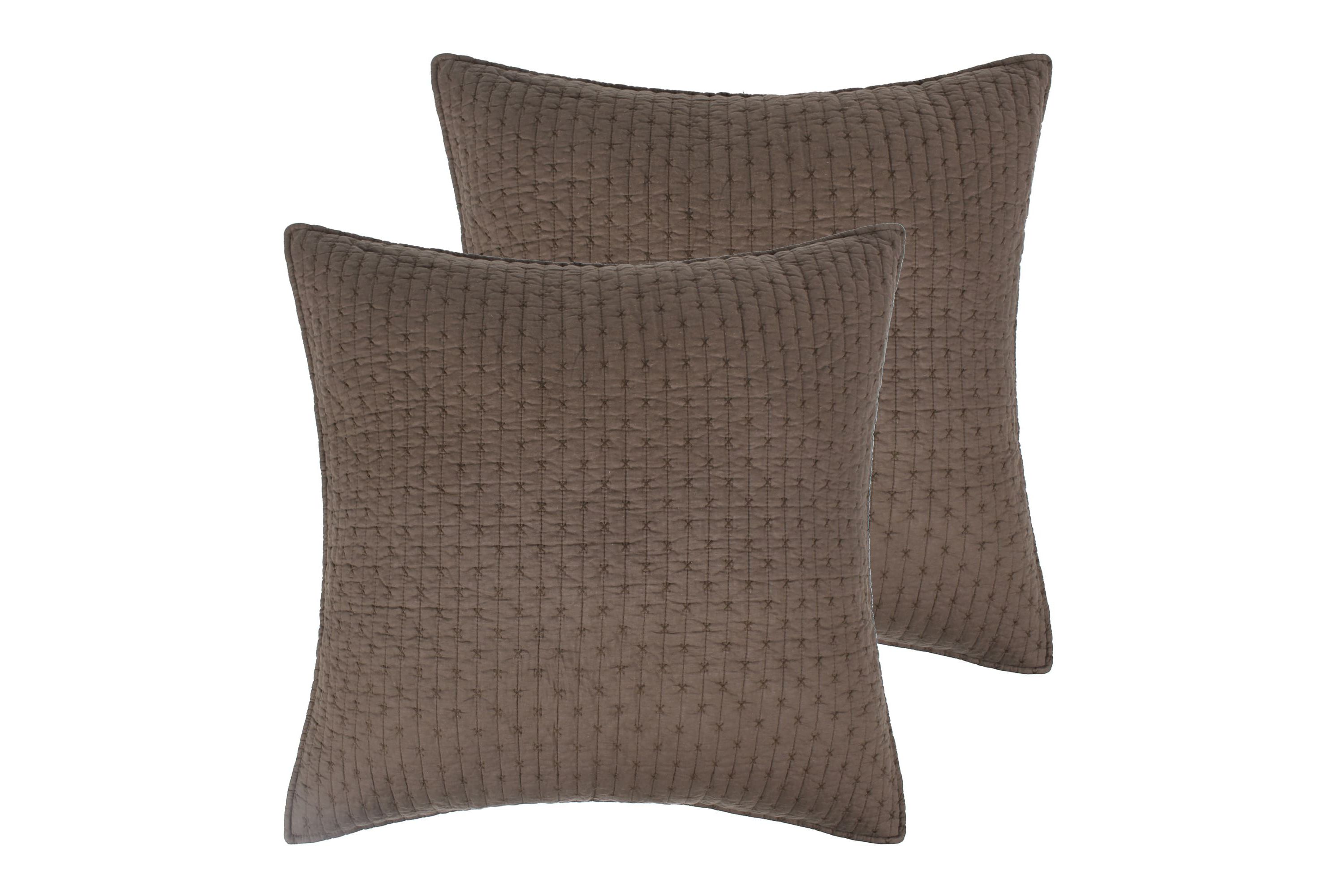 Cross Stitch Euro Sham Set of 2
