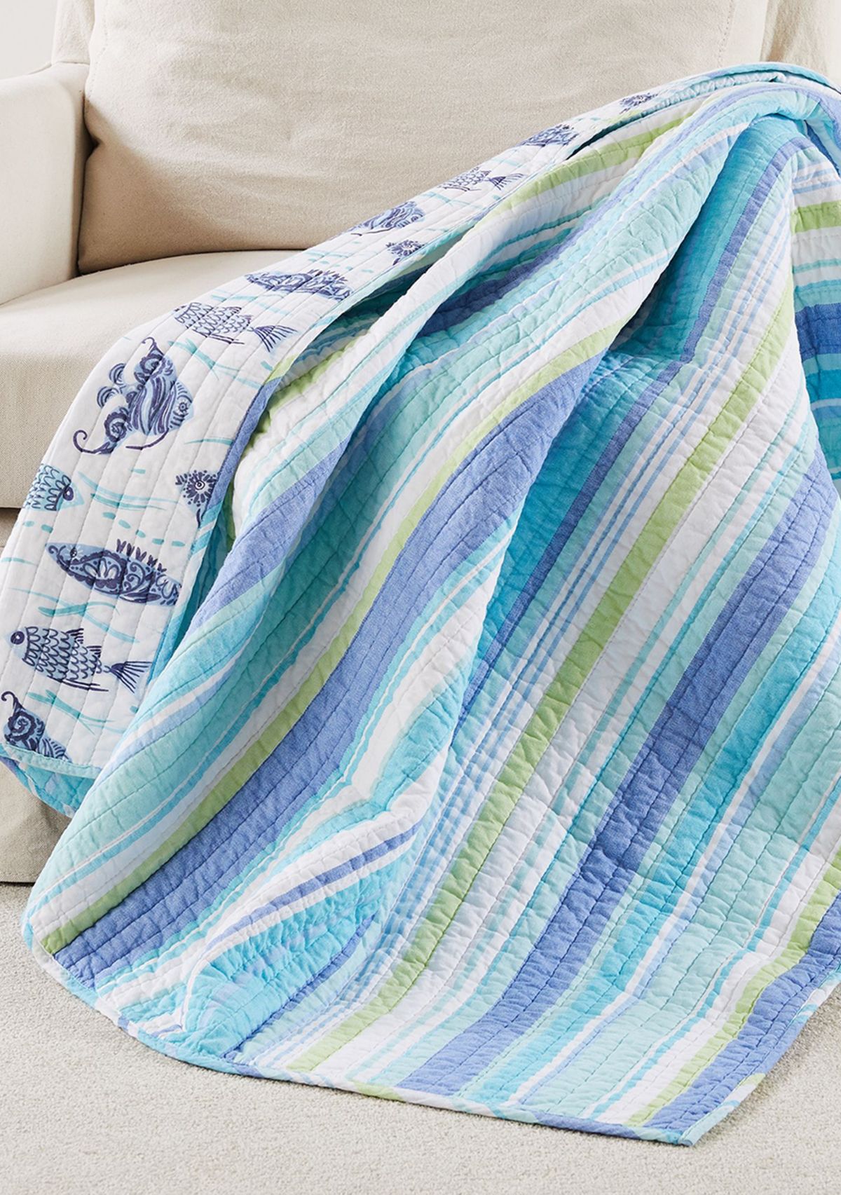 Laida Beach Quilted Throw