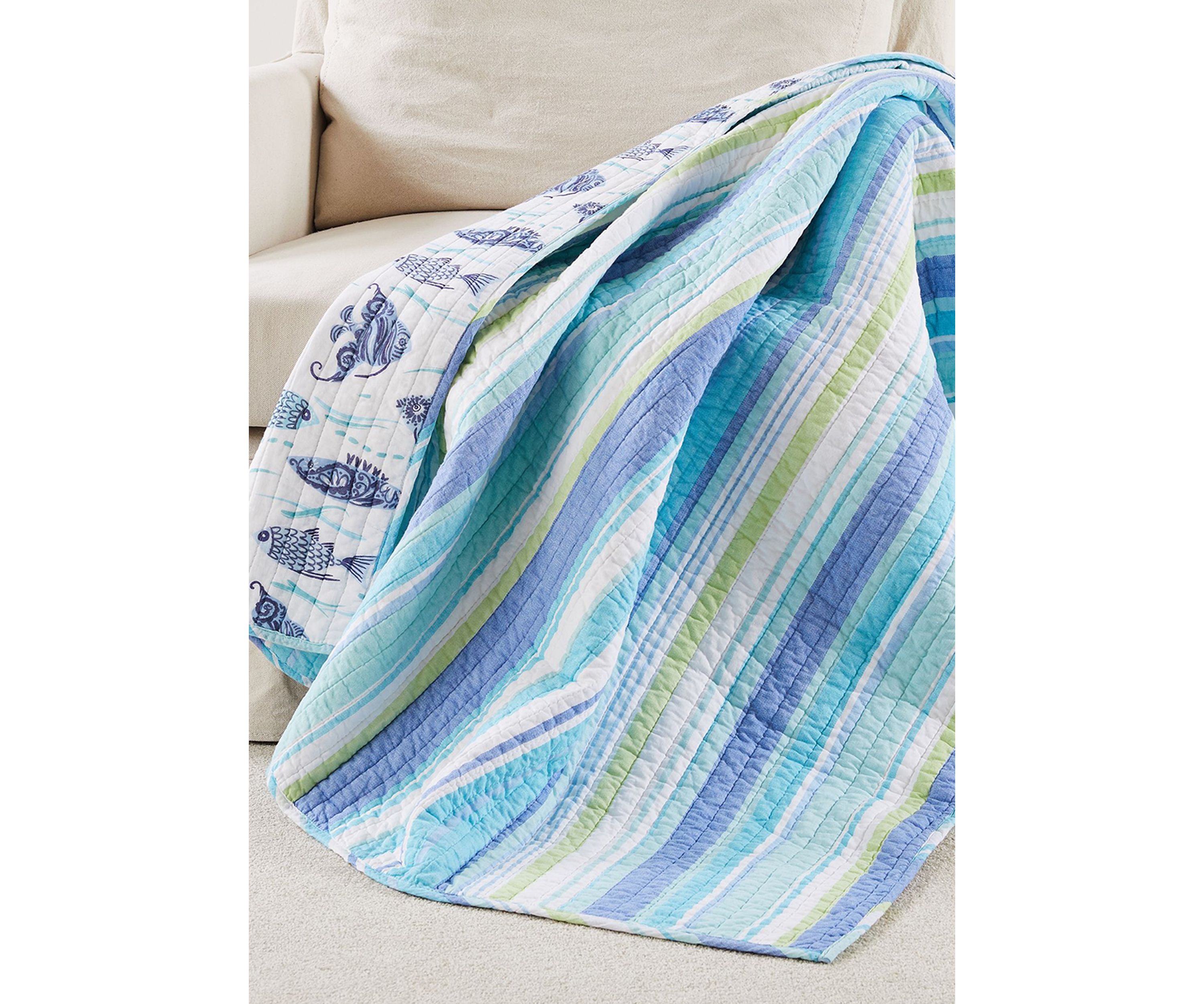 Laida Beach Quilted Throw