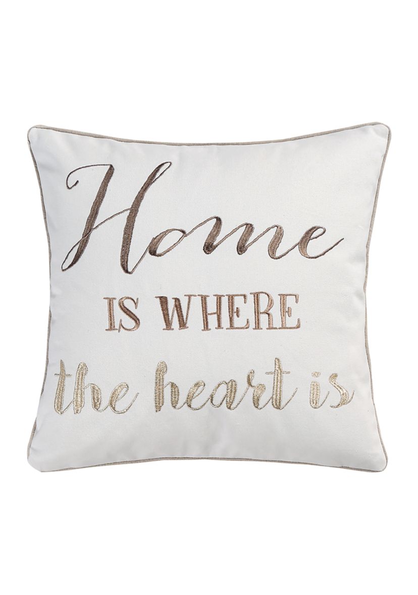  Angelina Linen Home Heart Tassel Pillow
