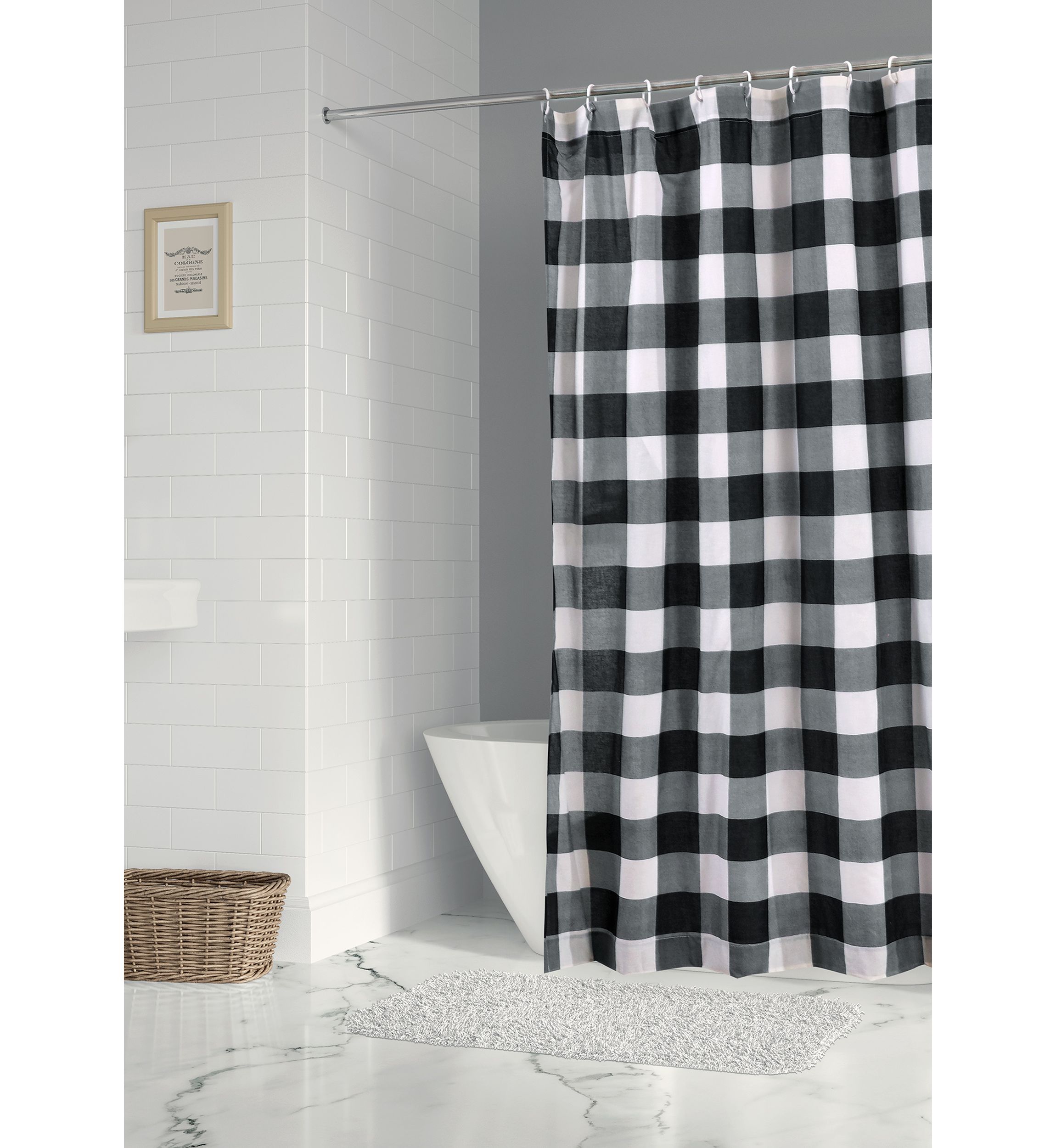Camden Black Shower Curtain