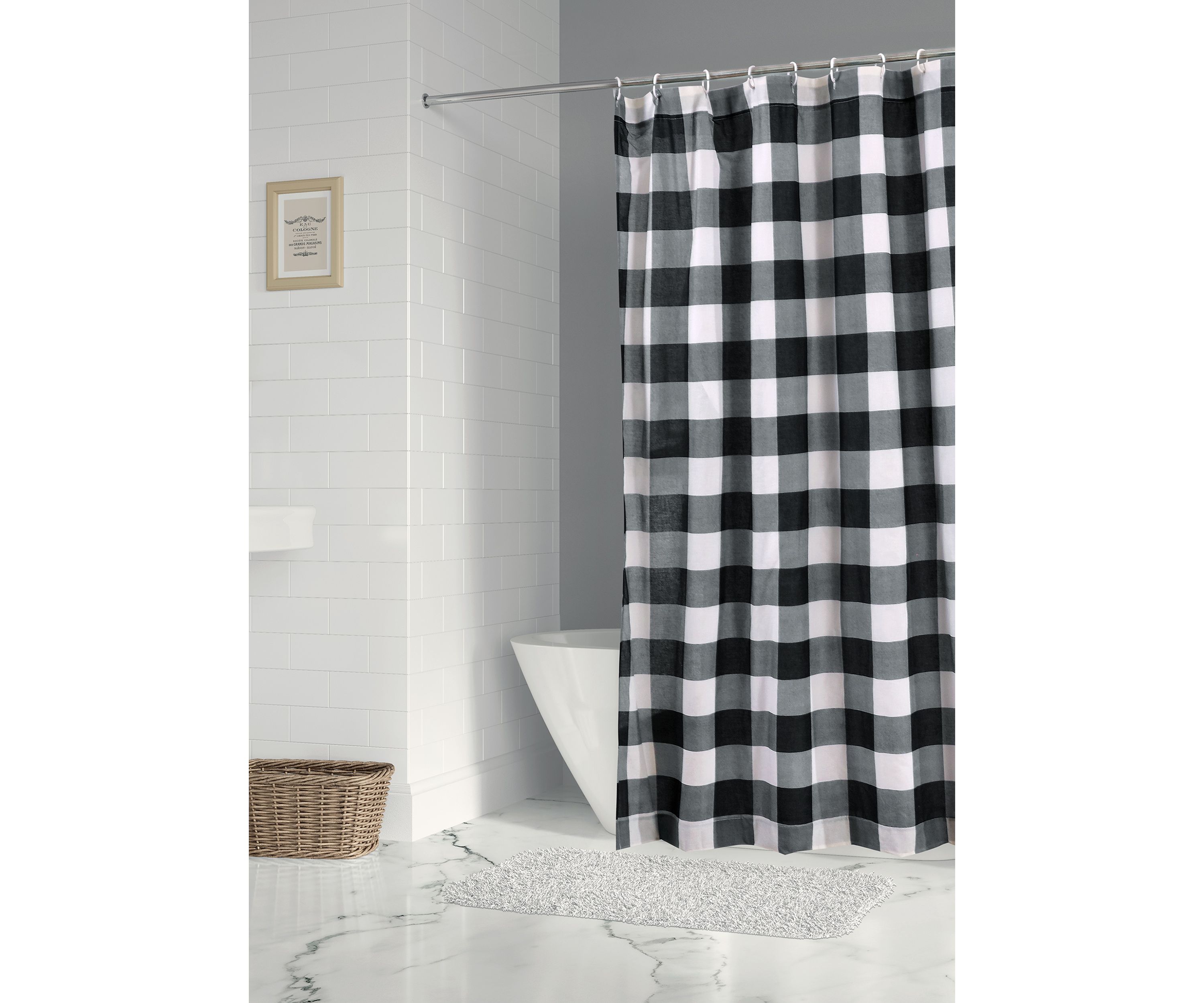 Camden Black Shower Curtain