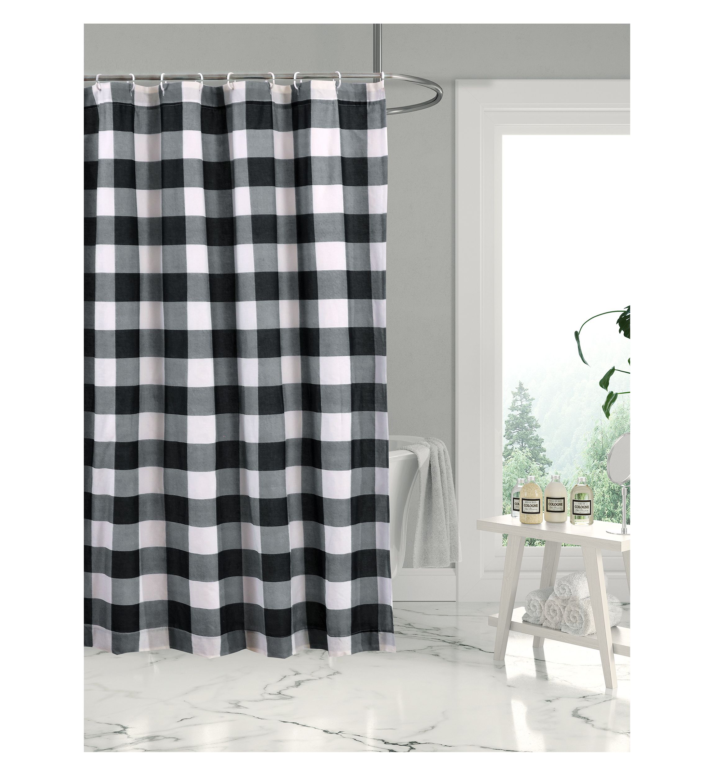 Camden Black Shower Curtain