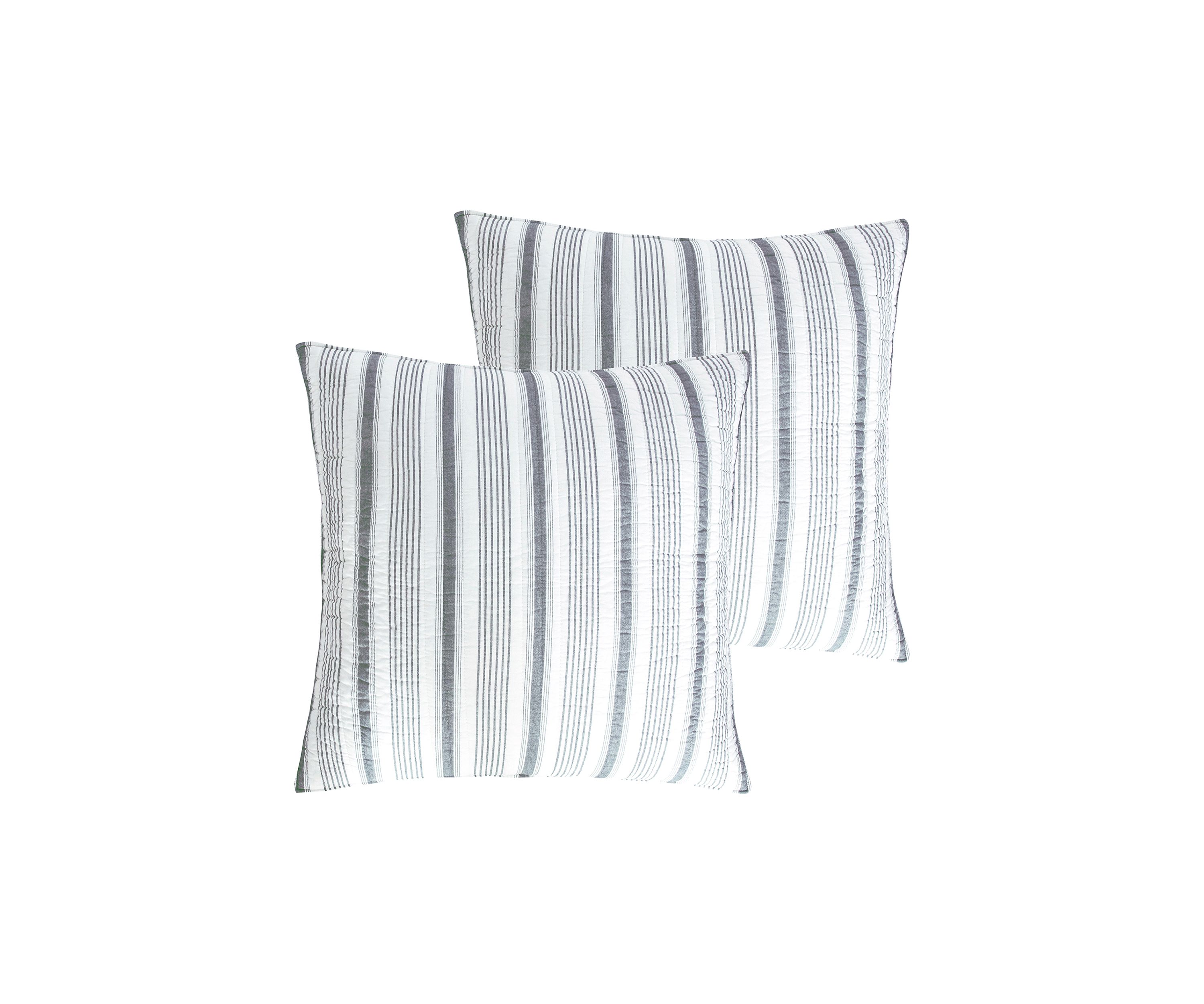 Camden Black Euro Sham Set of 2