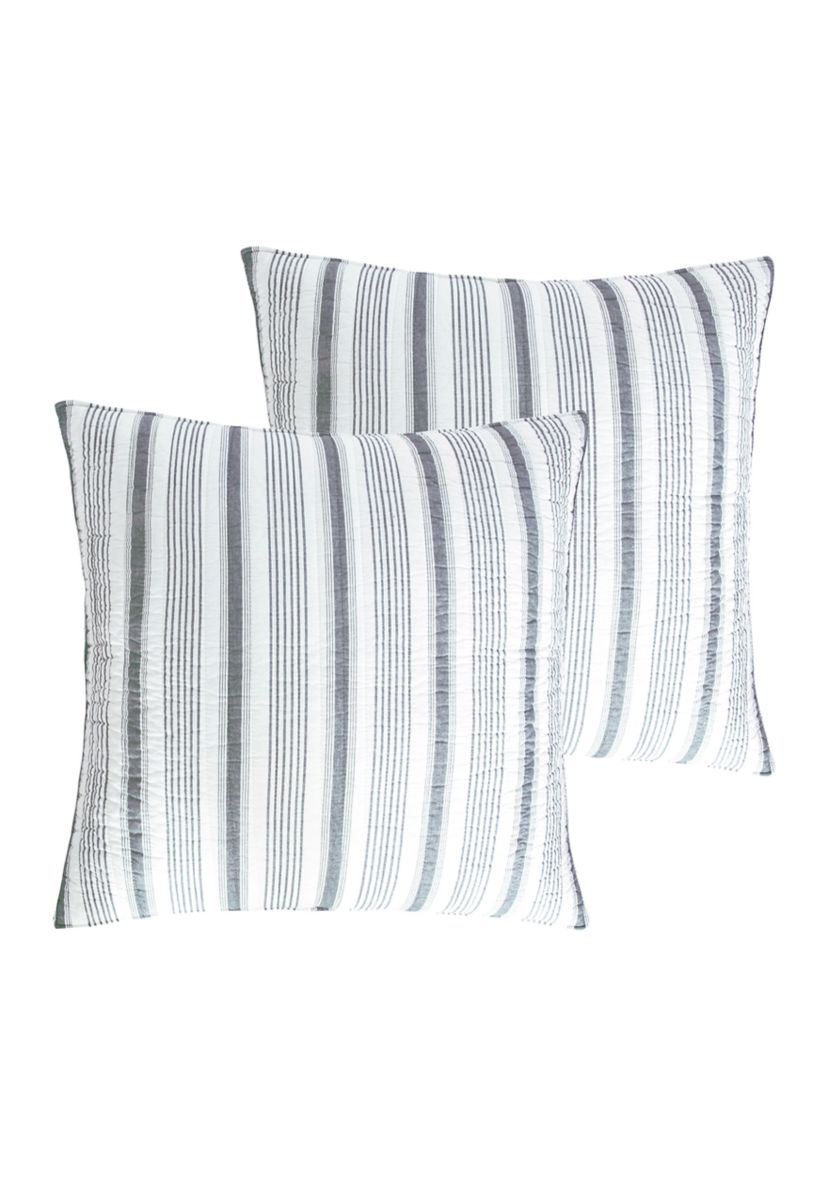 Camden Black Euro Sham Set of 2