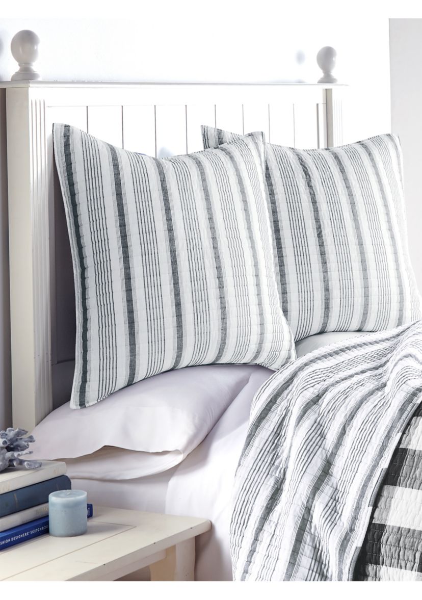 Camden Black Euro Sham Set of 2