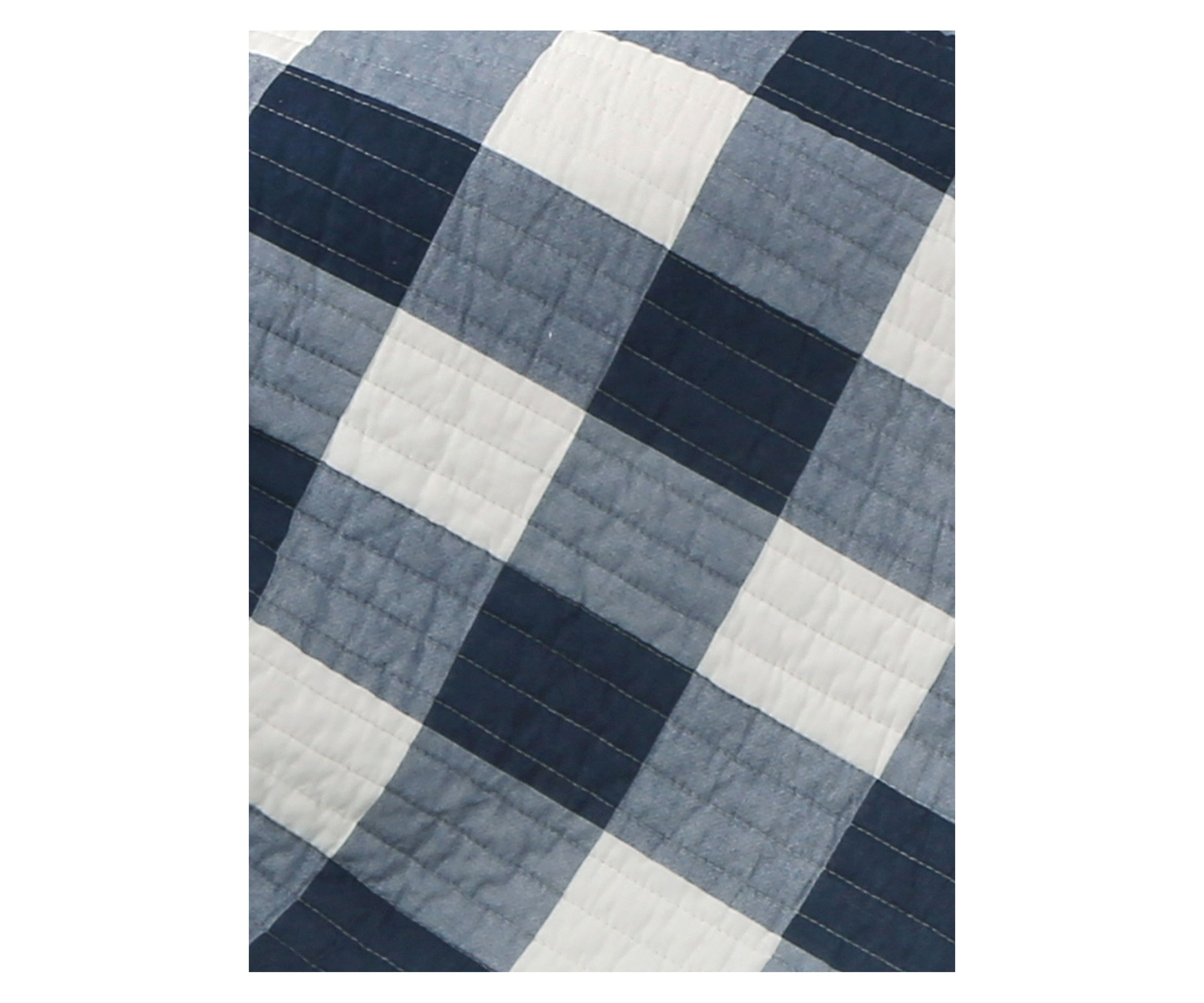 Camden Navy Quilted Throw