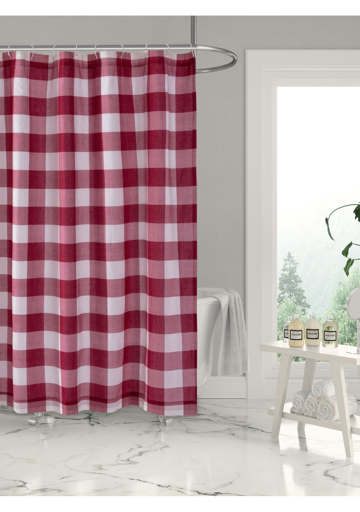 Camden Red Shower Curtain