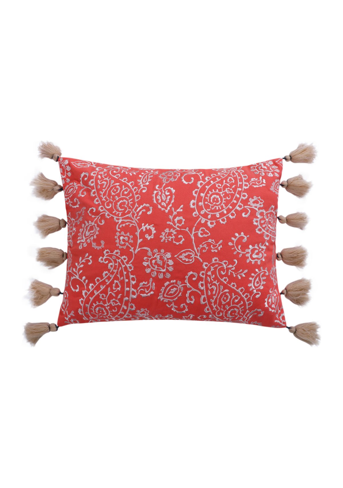 Baystreet Floral Pillow with Tassels