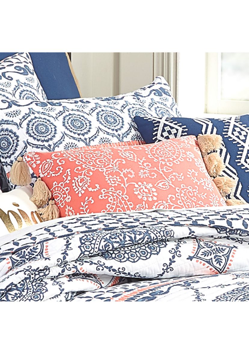 Baystreet Floral Pillow with Tassels