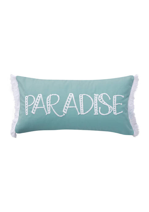 Paradise Pillow with Fringe Trim