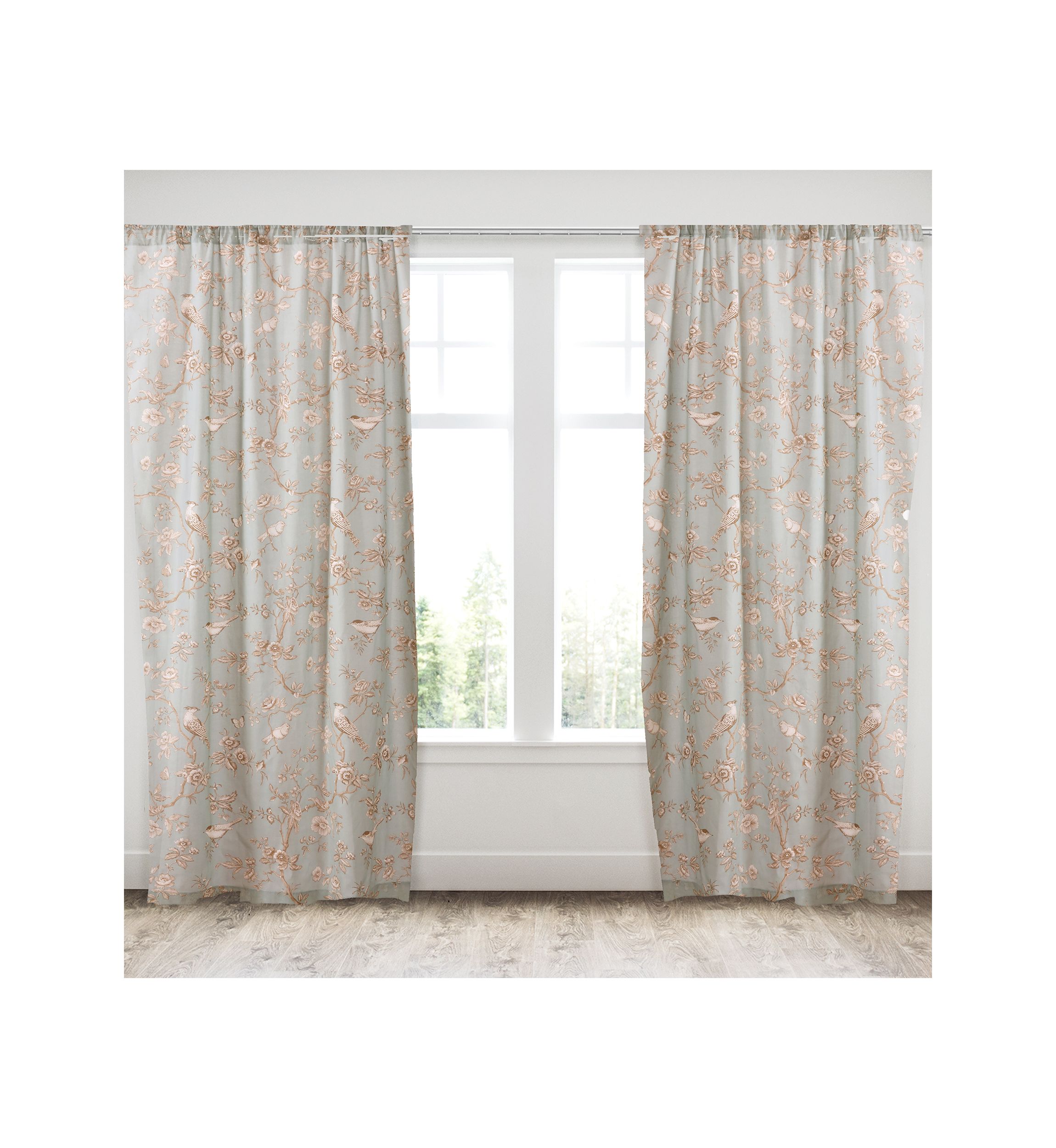  Lyon Teal Drape Panel - Set of 2