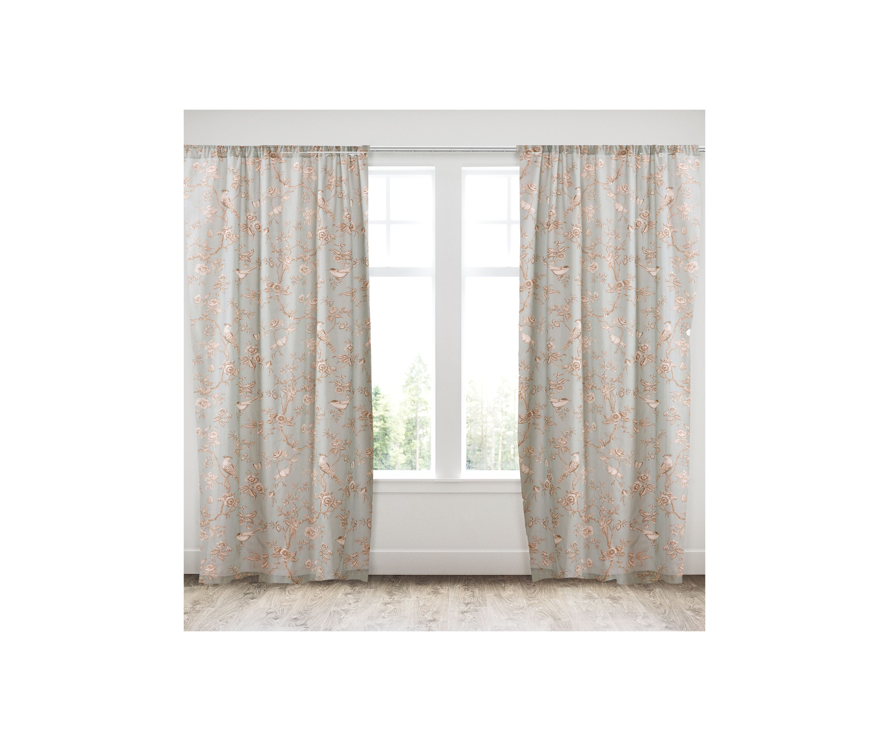  Lyon Teal Drape Panel - Set of 2