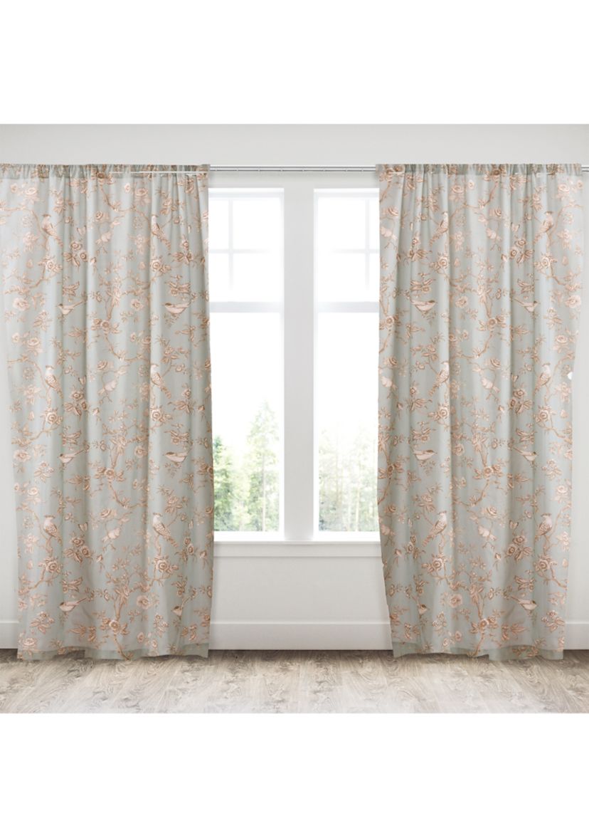  Lyon Teal Drape Panel - Set of 2