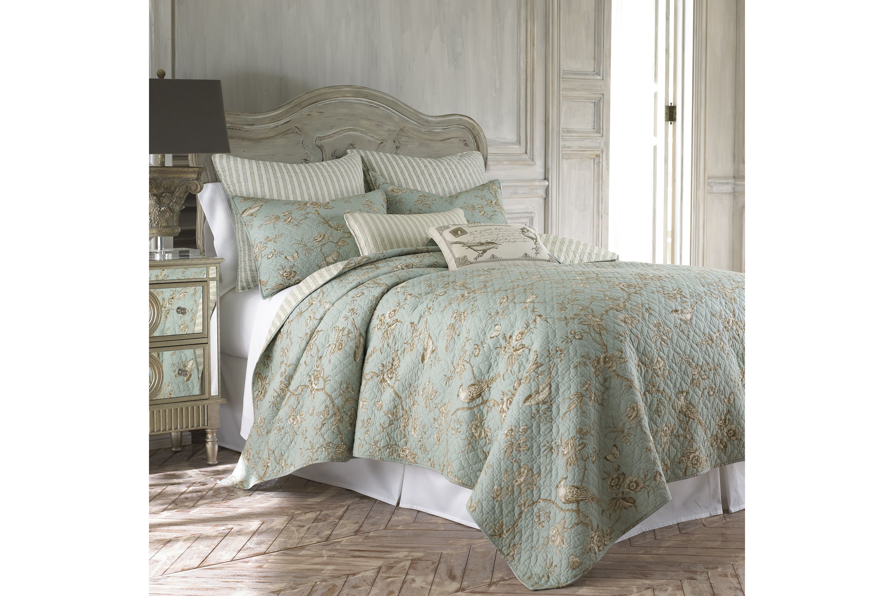 Lyon Teal Euro Sham 2pk