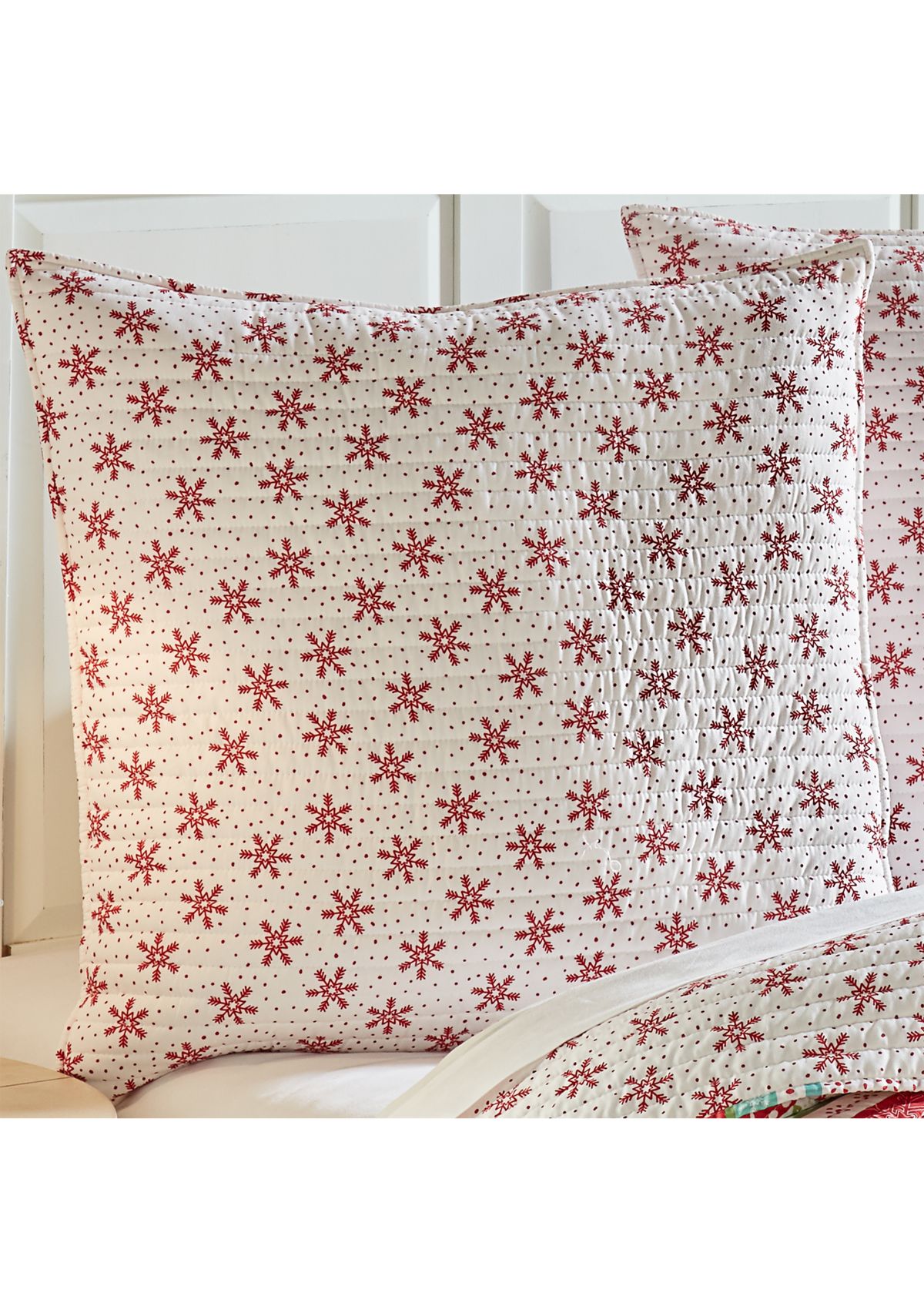 Let It Snow Euro Sham Set of 2