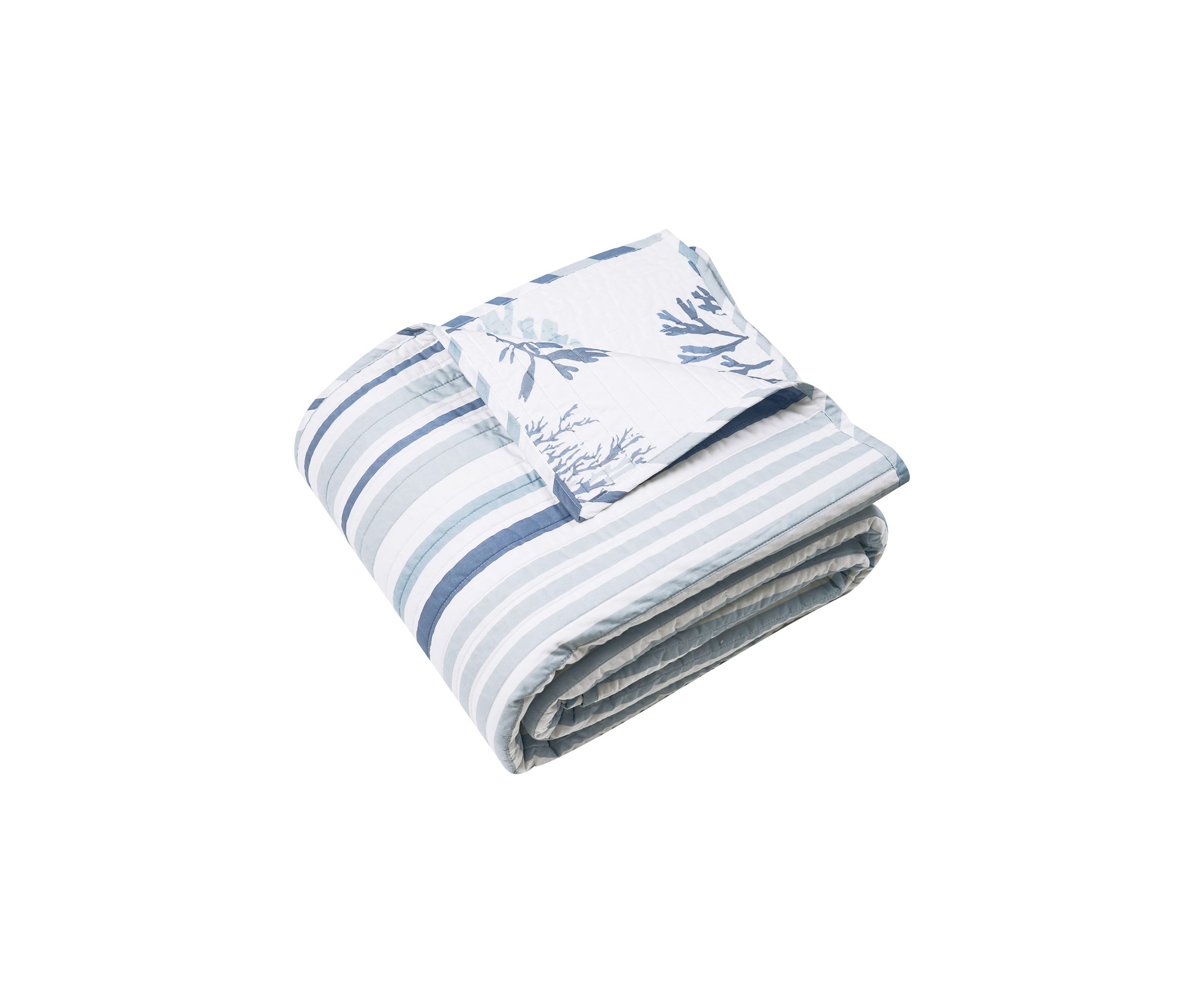 Truro Stripe Quilted Throw