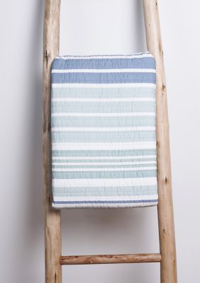 Truro Stripe Quilted Throw