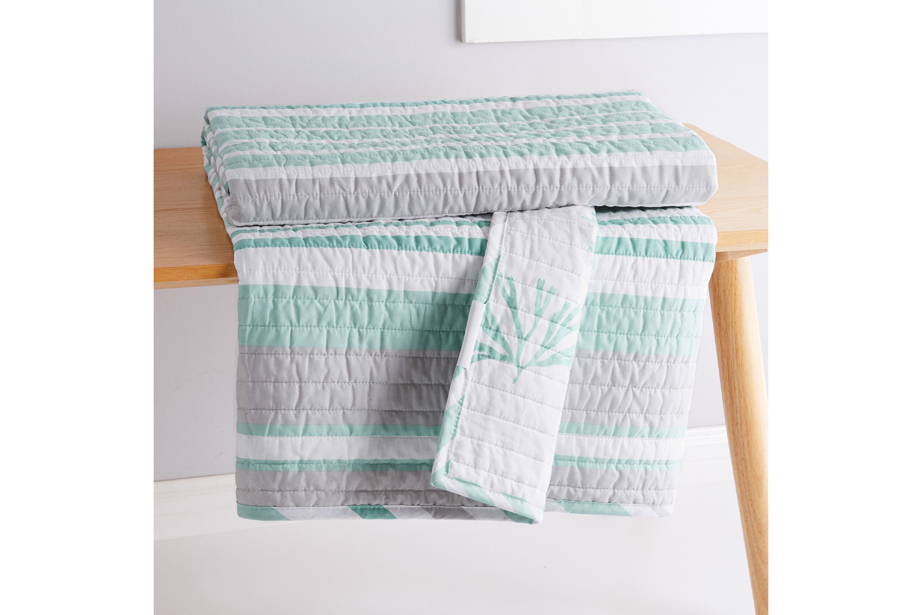 Truro Stripe Quilted Throw