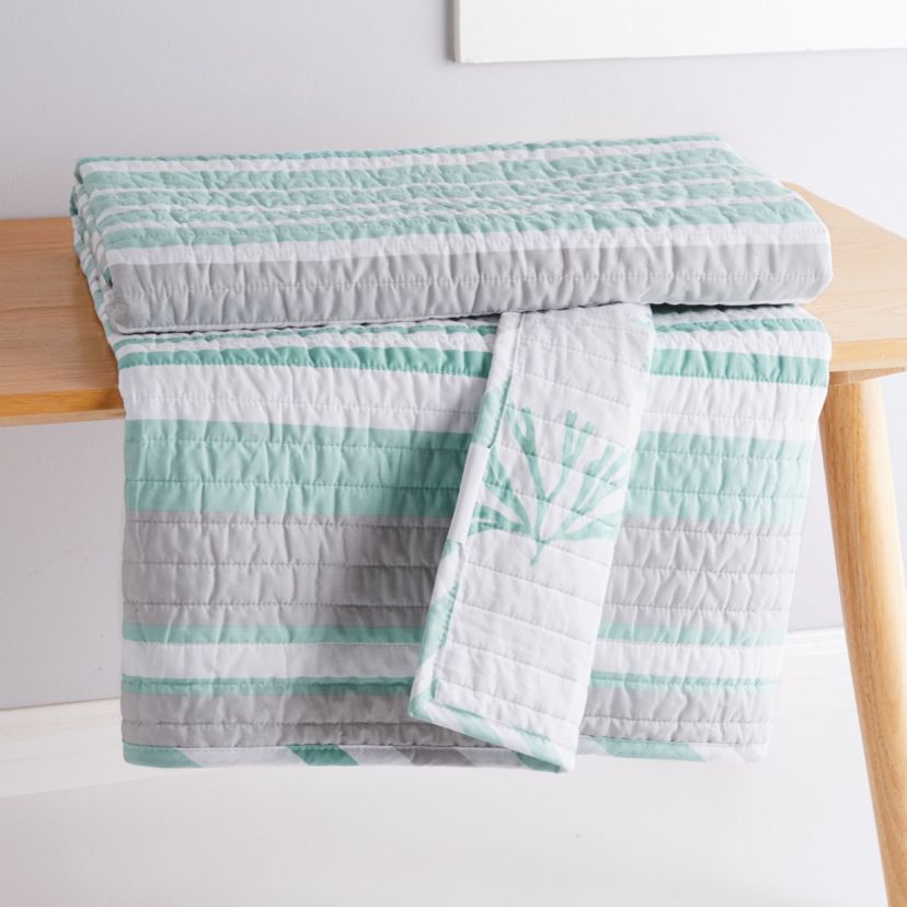 Truro Stripe Quilted Throw