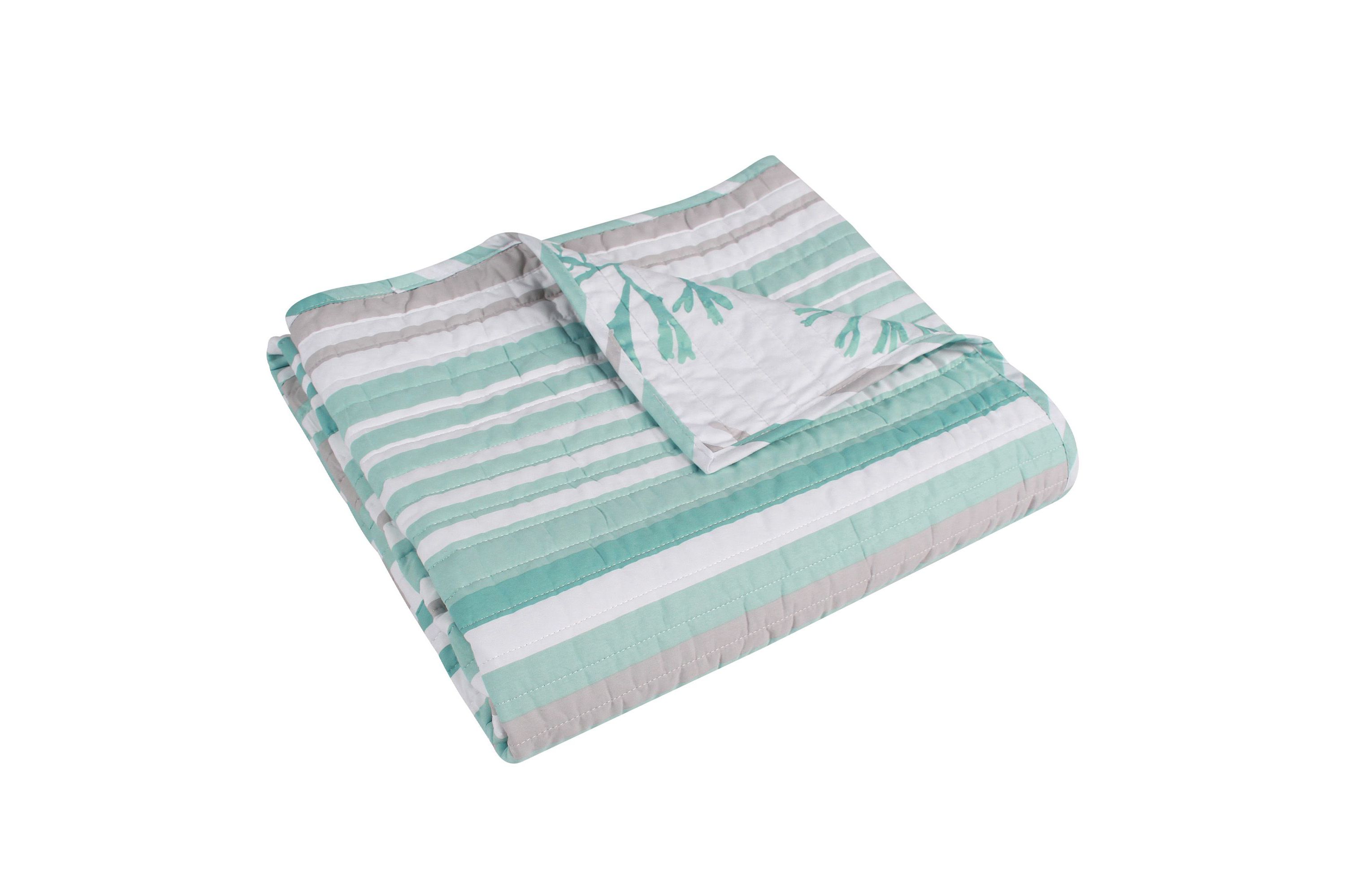 Truro Stripe Quilted Throw