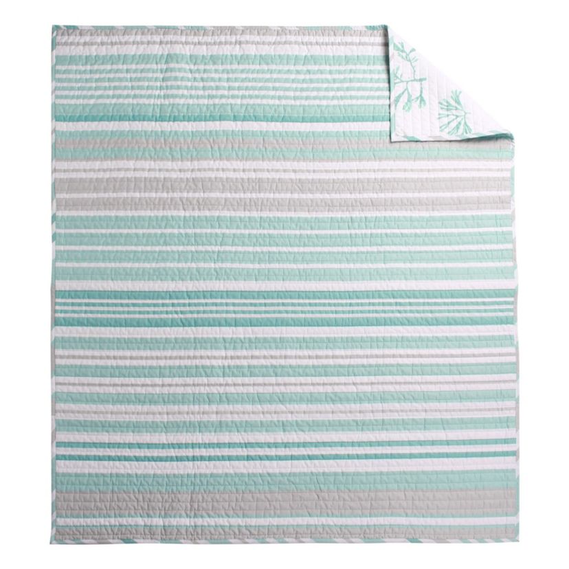 Truro Stripe Quilted Throw