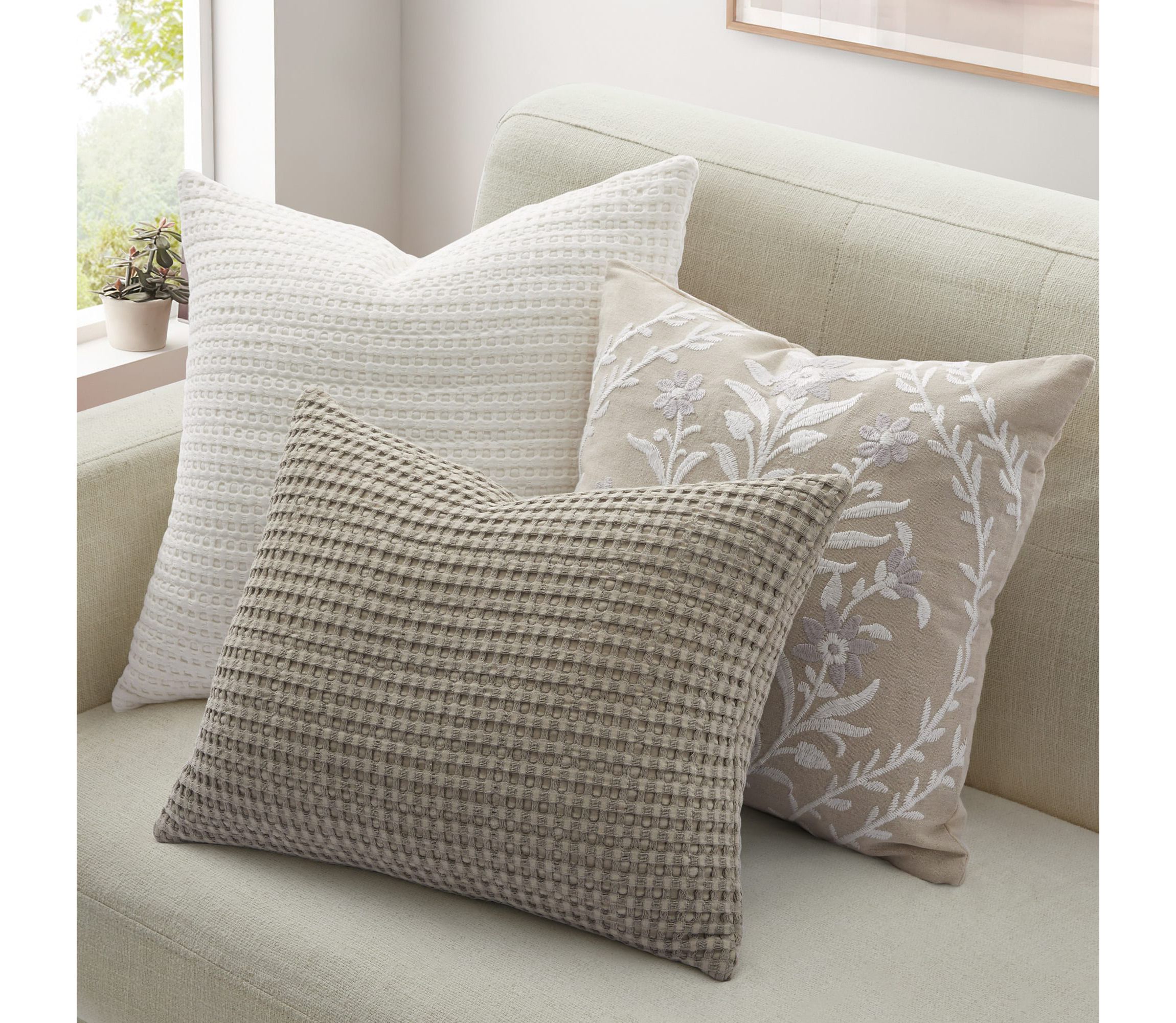 Mills Waffle Pillow