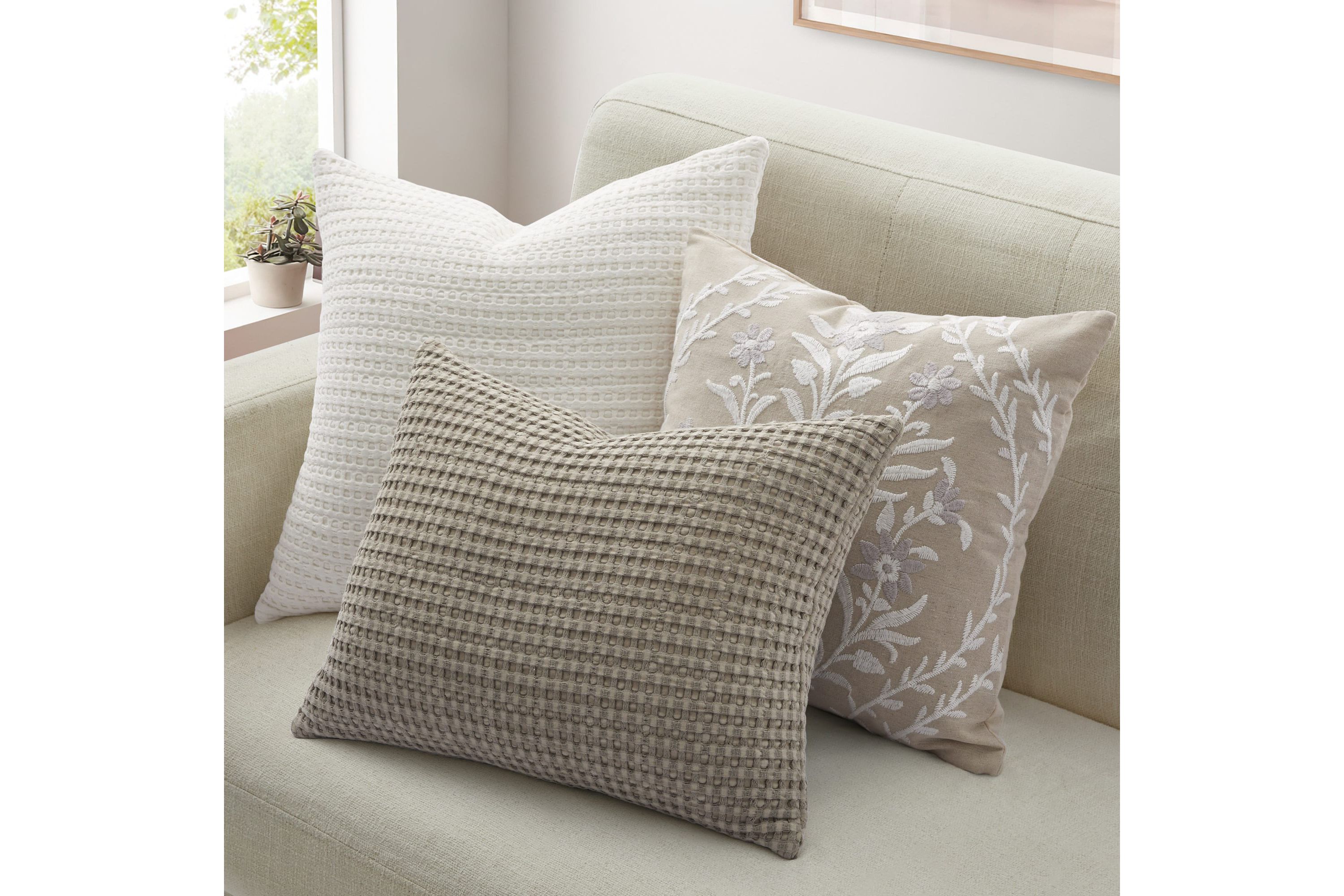 Mills Waffle Pillow
