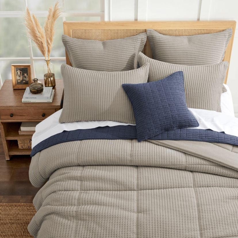 Mills Waffle Euro Sham Set of 2