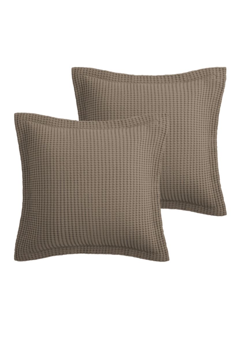 Mills Waffle Latte Euro Sham 2pk