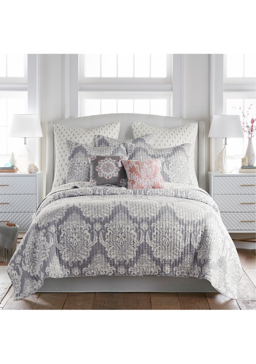 Belhaven Gray Euro Sham Set of 2