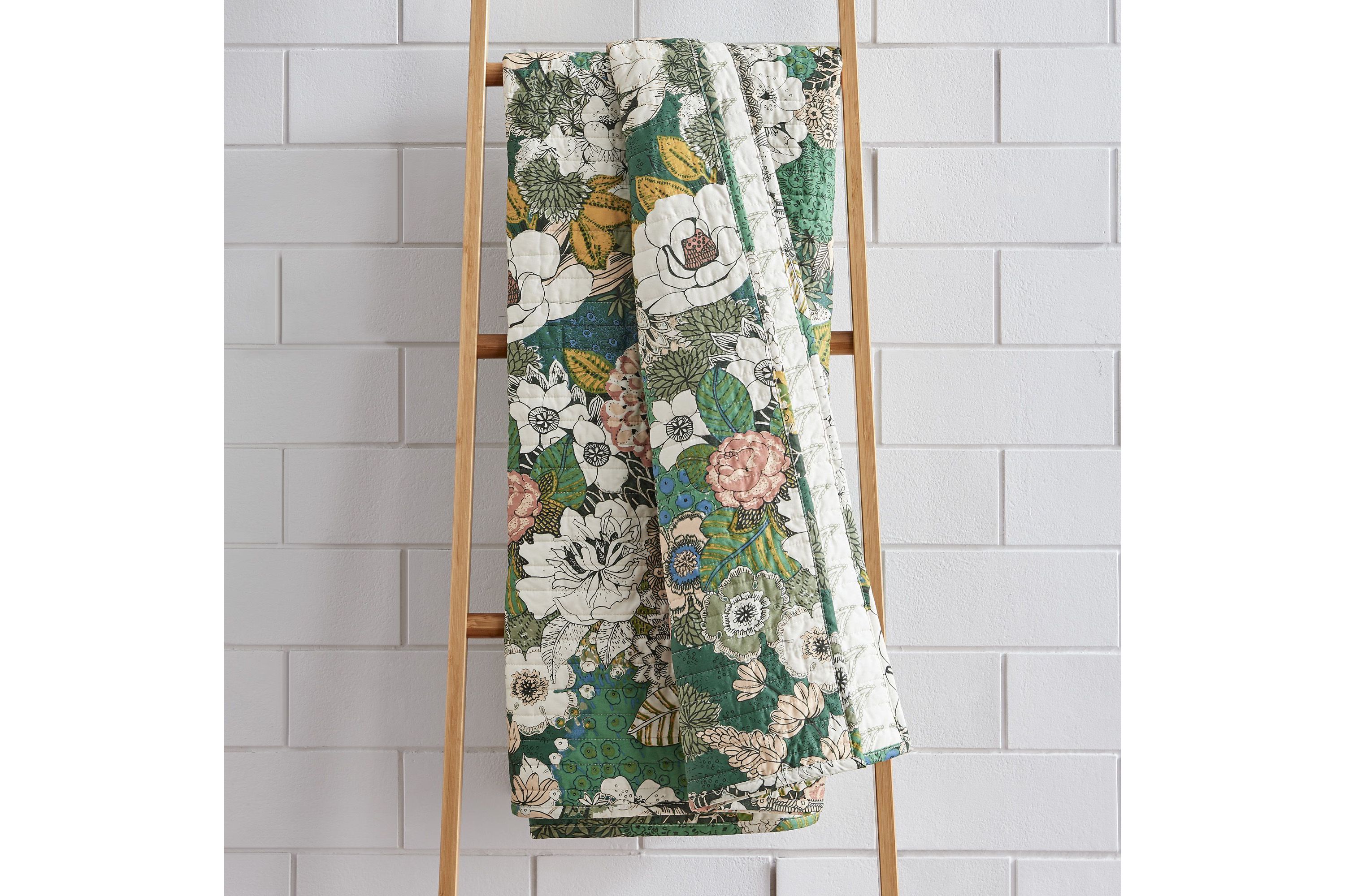 Bettina Floral Quilted Throw