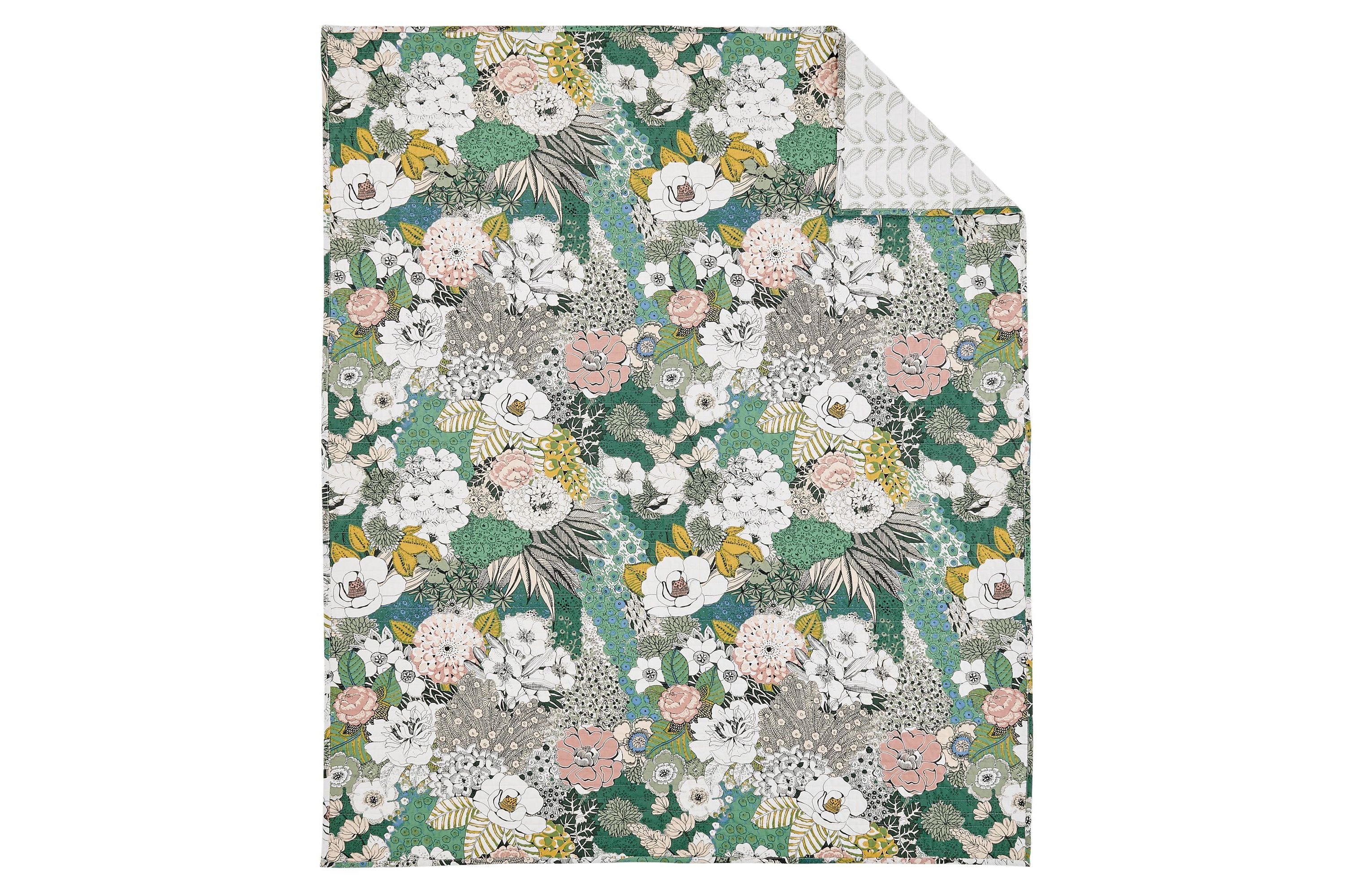 Bettina Floral Quilted Throw