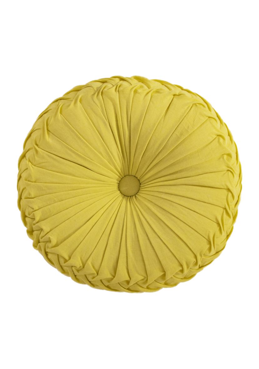 Viviana Round Ochre Pillow