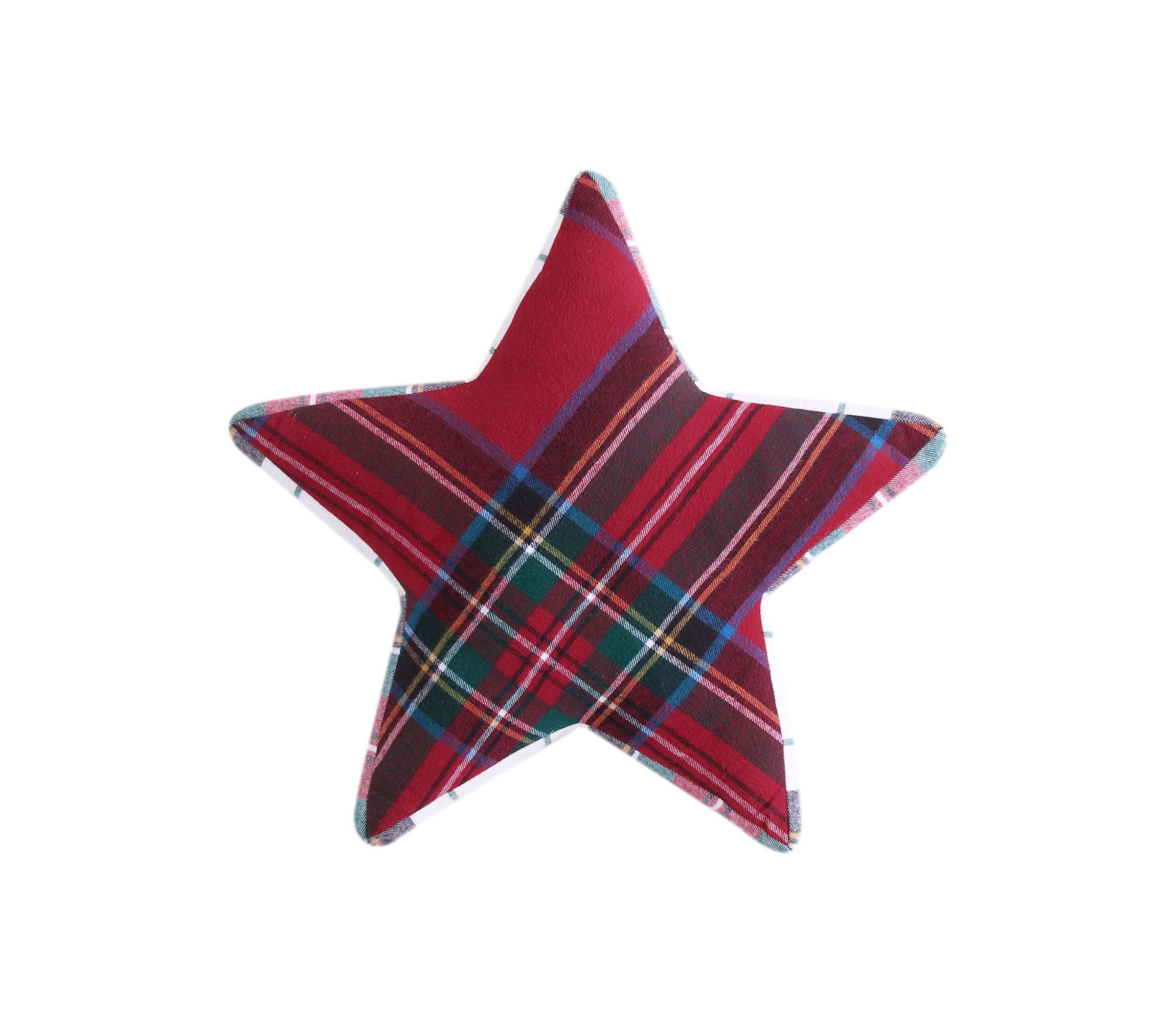 Spencer Plaid Star Pillow