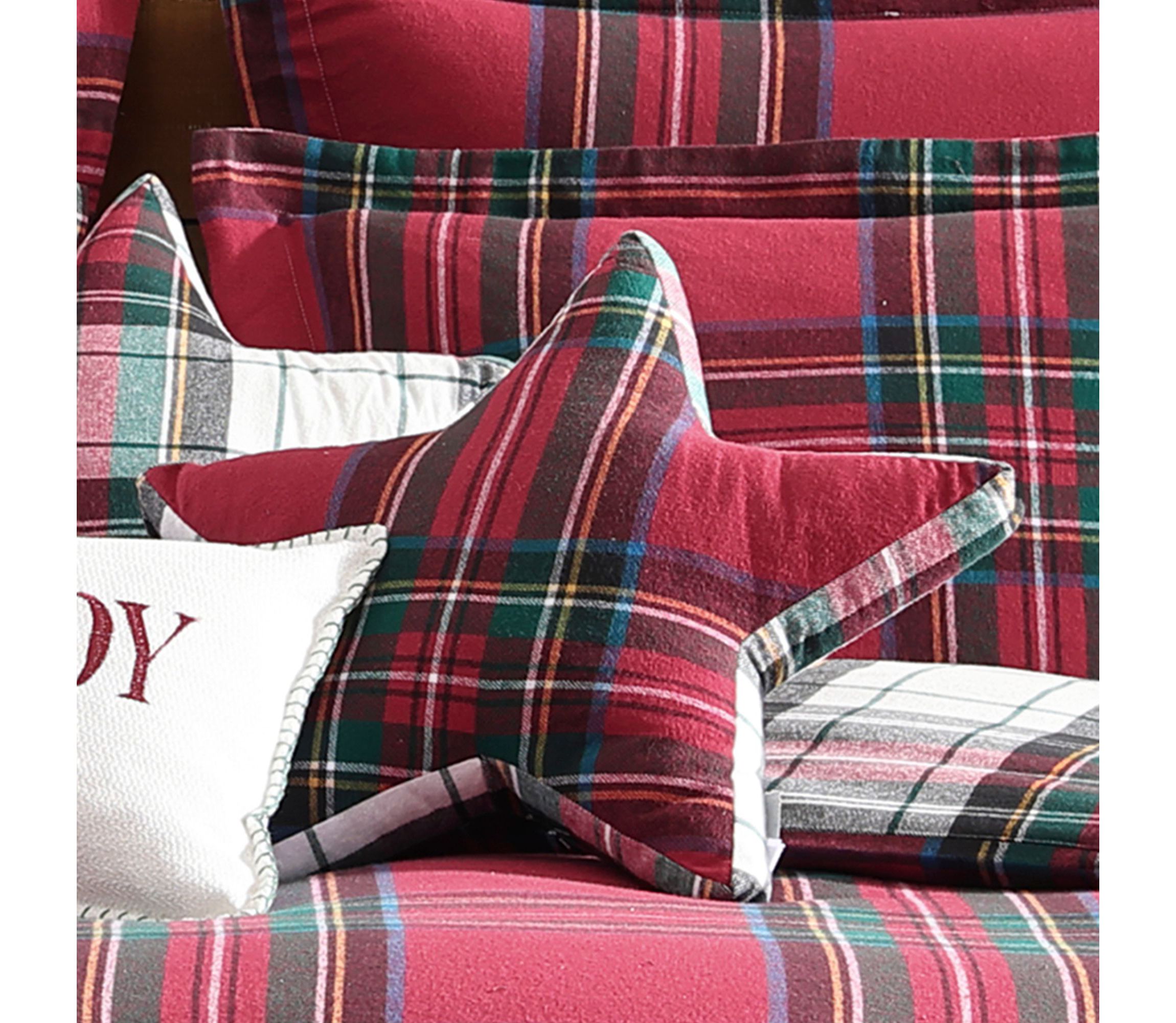 Spencer Plaid Star Pillow