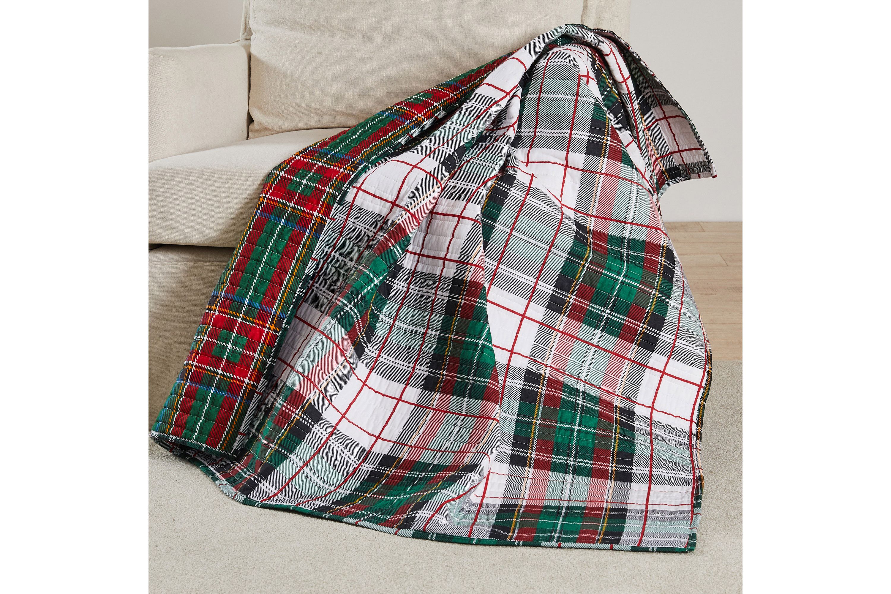 Spencer Plaid Quilted Throw