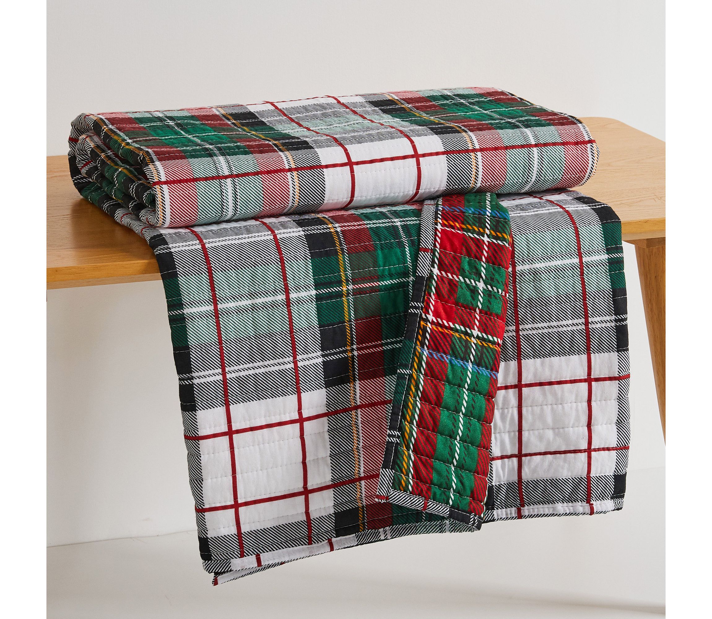 Spencer Plaid Quilted Throw