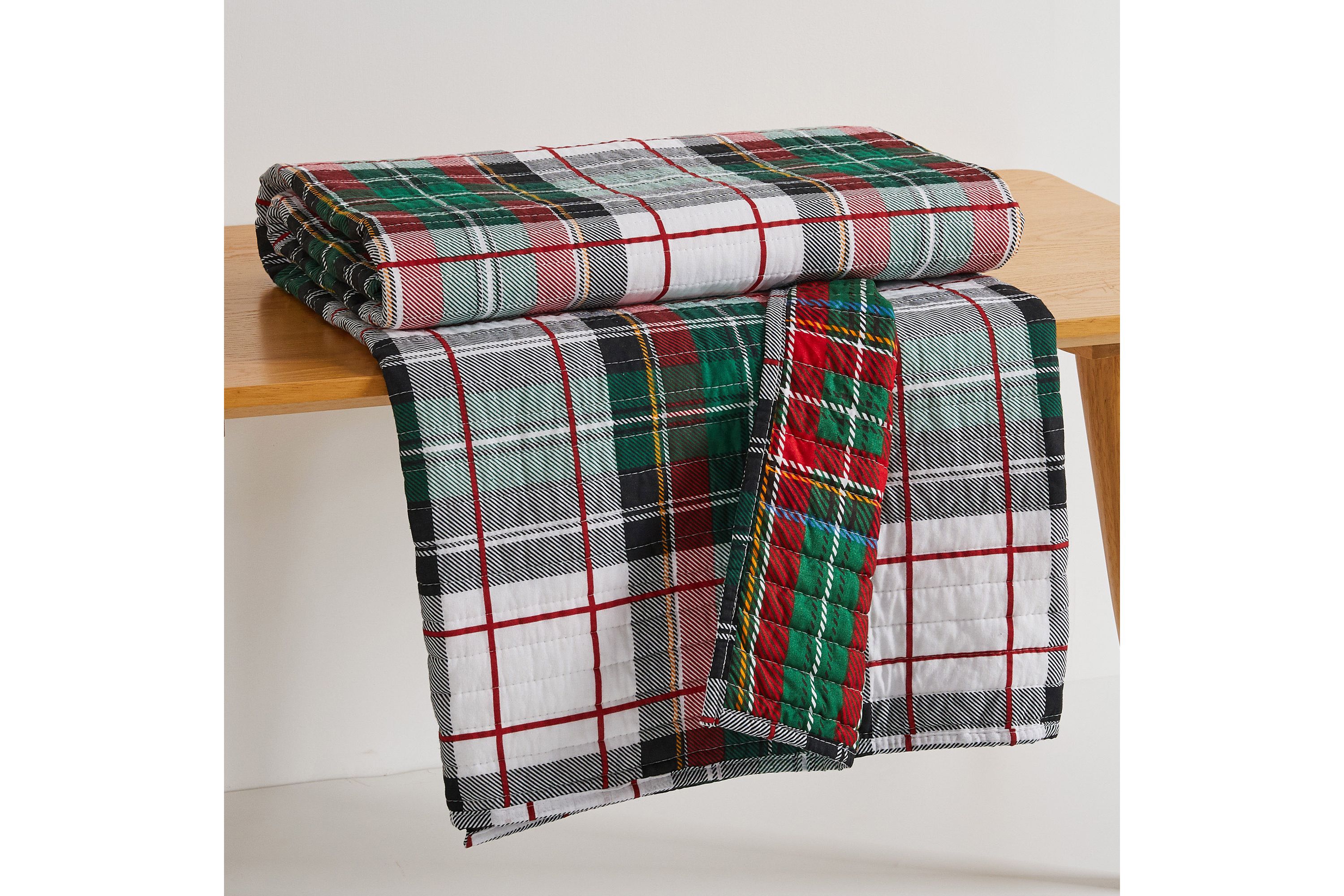 Spencer Plaid Quilted Throw